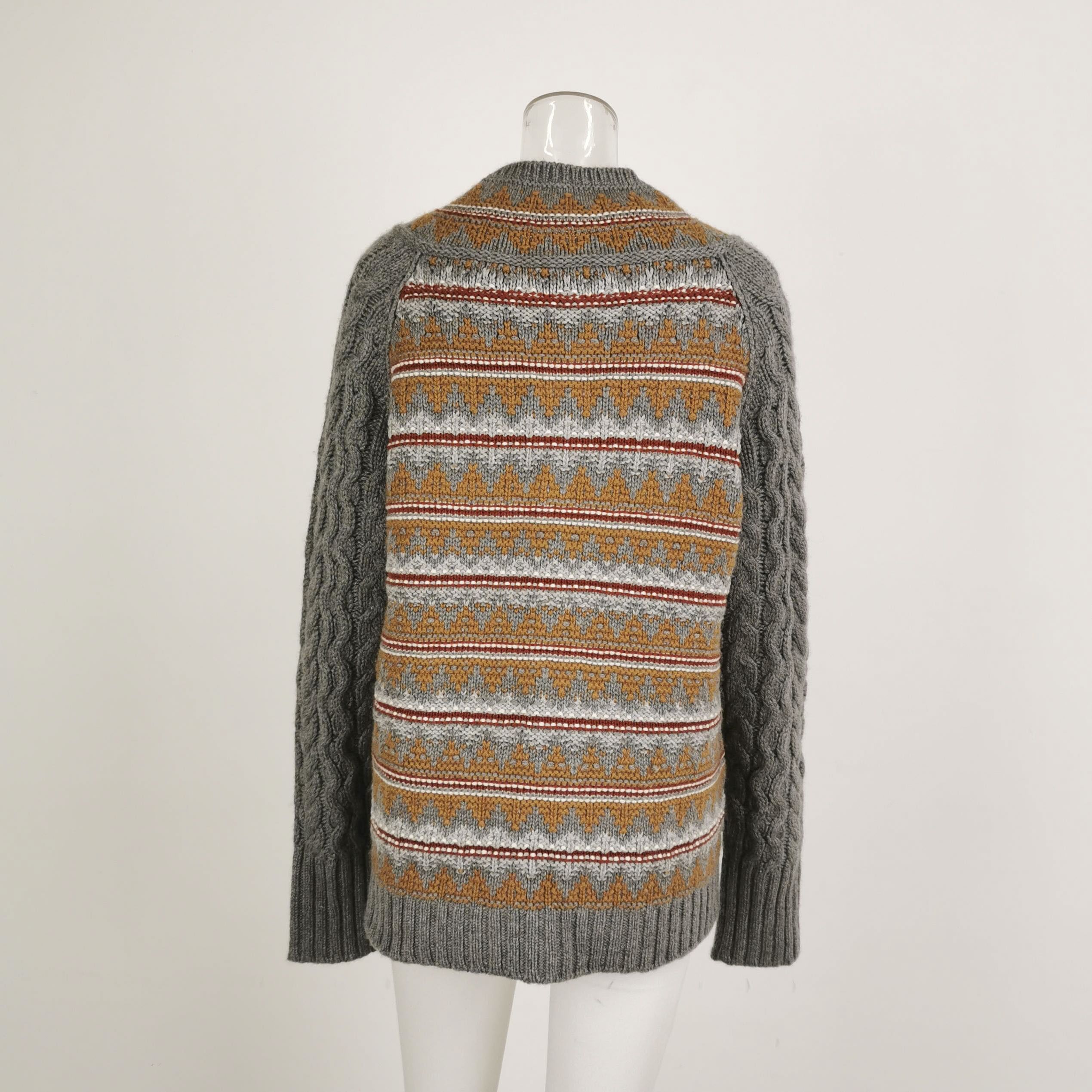 Loro Piana Fair Isle V-Neck Knit Sweater in Multi Size US M / EU 48-50 / 2 - 3 Thumbnail