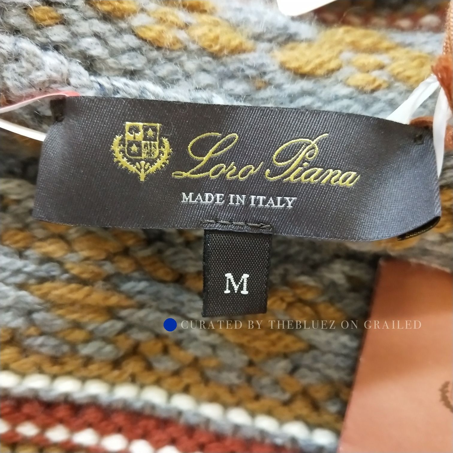 Loro Piana Fair Isle V-Neck Knit Sweater in Multi Size US M / EU 48-50 / 2 - 5 Thumbnail