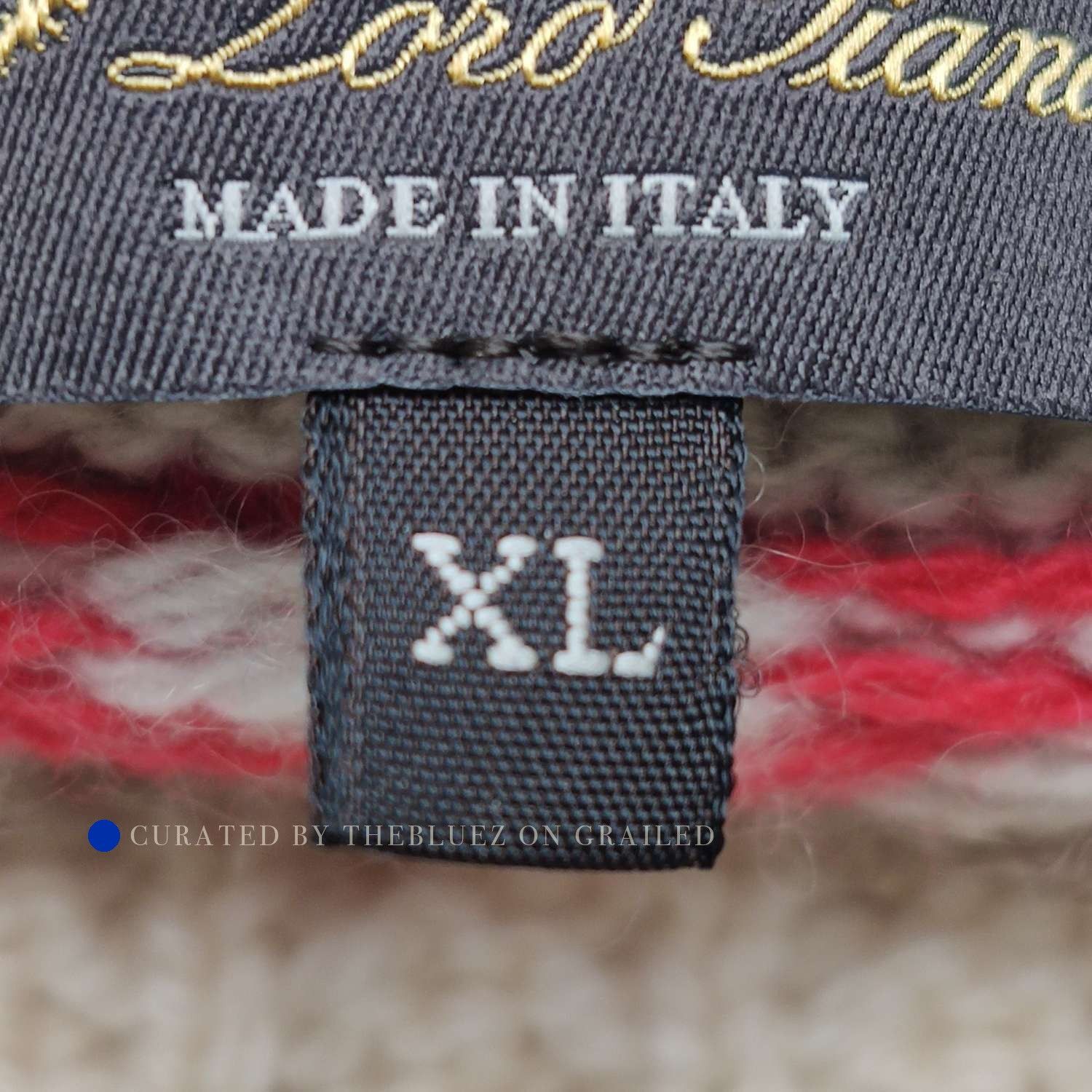 Loro Piana Cashmere Holiday Pattern Sweater in Beige Size US XL / EU 56 / 4 - 5 Thumbnail