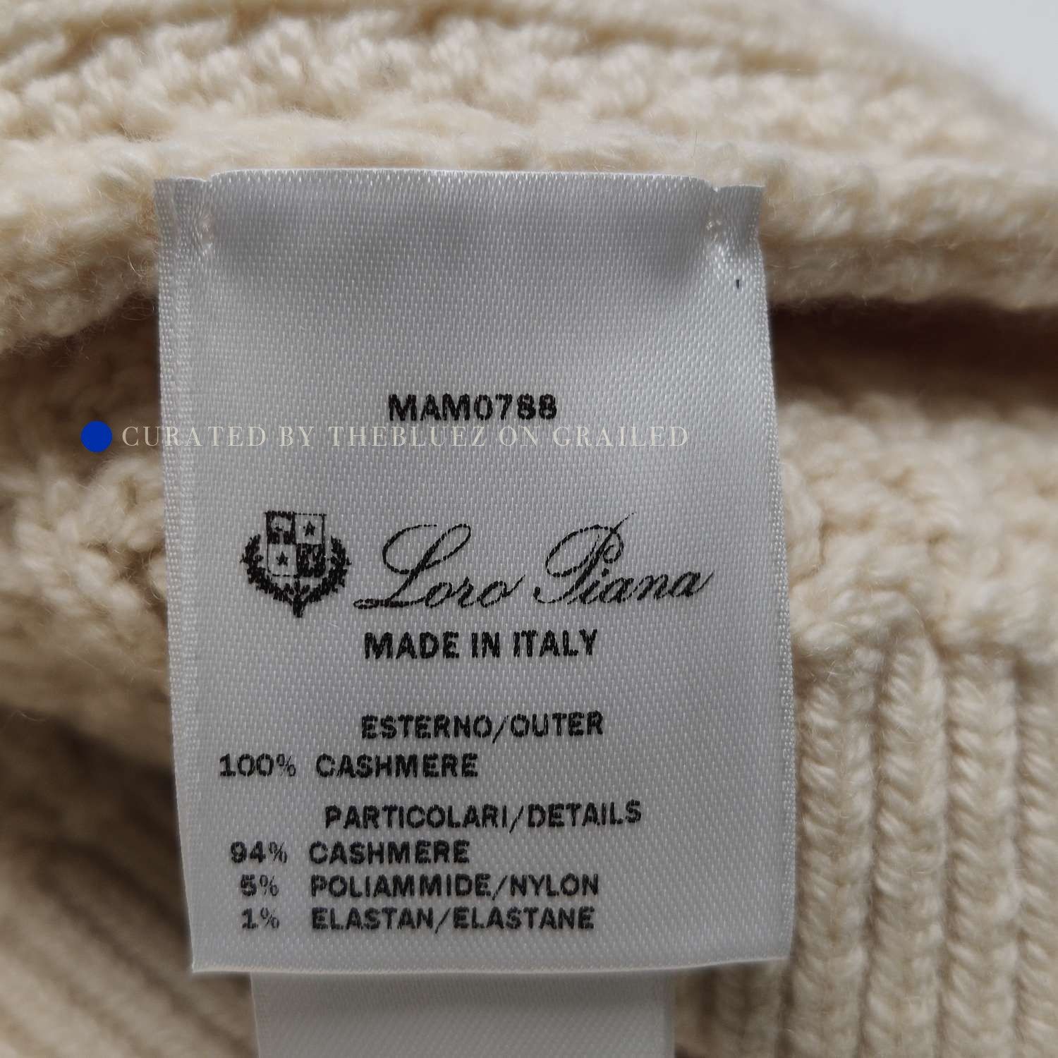 Loro Piana Cashmere Holiday Pattern Sweater in Beige Size US XL / EU 56 / 4 - 7 Thumbnail