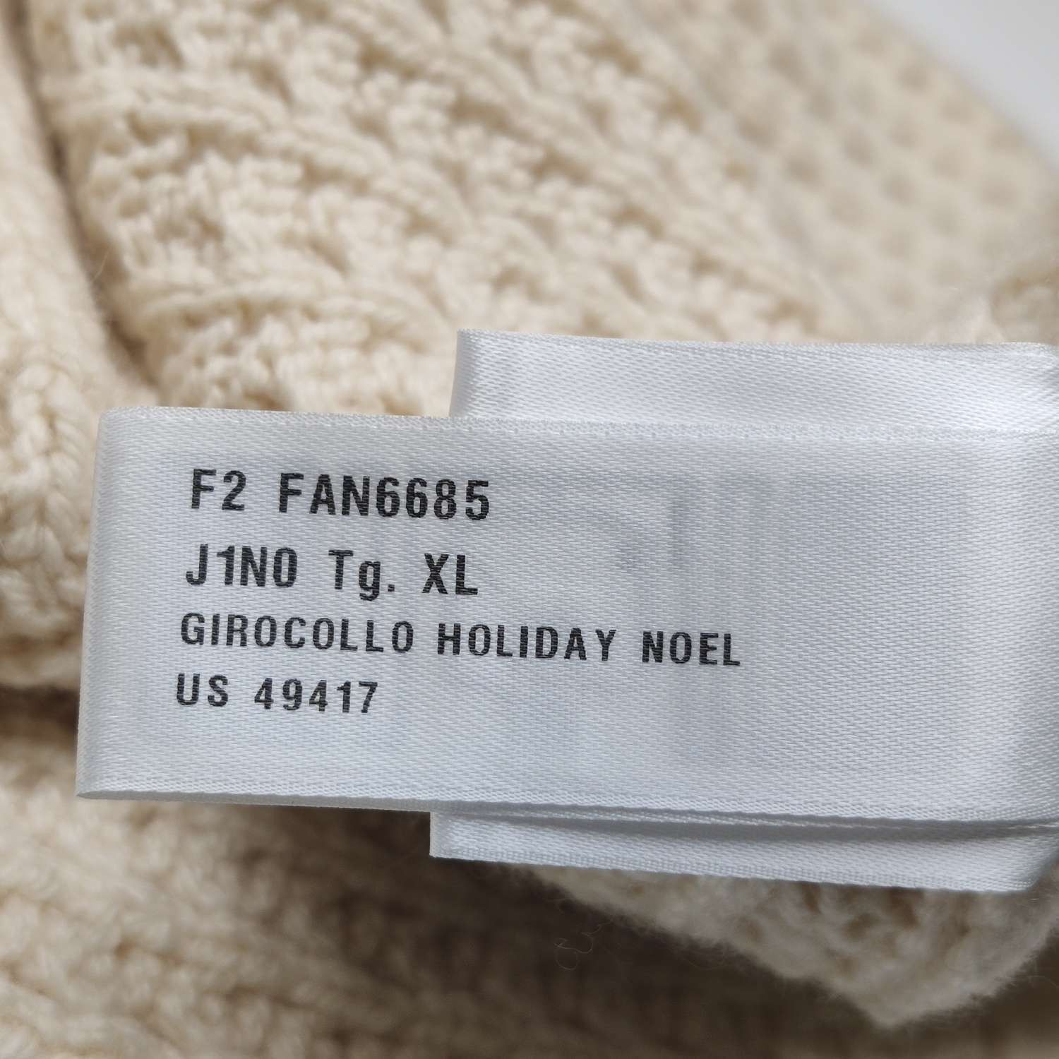 Loro Piana Cashmere Holiday Pattern Sweater in Beige Size US XL / EU 56 / 4 - 6 Thumbnail