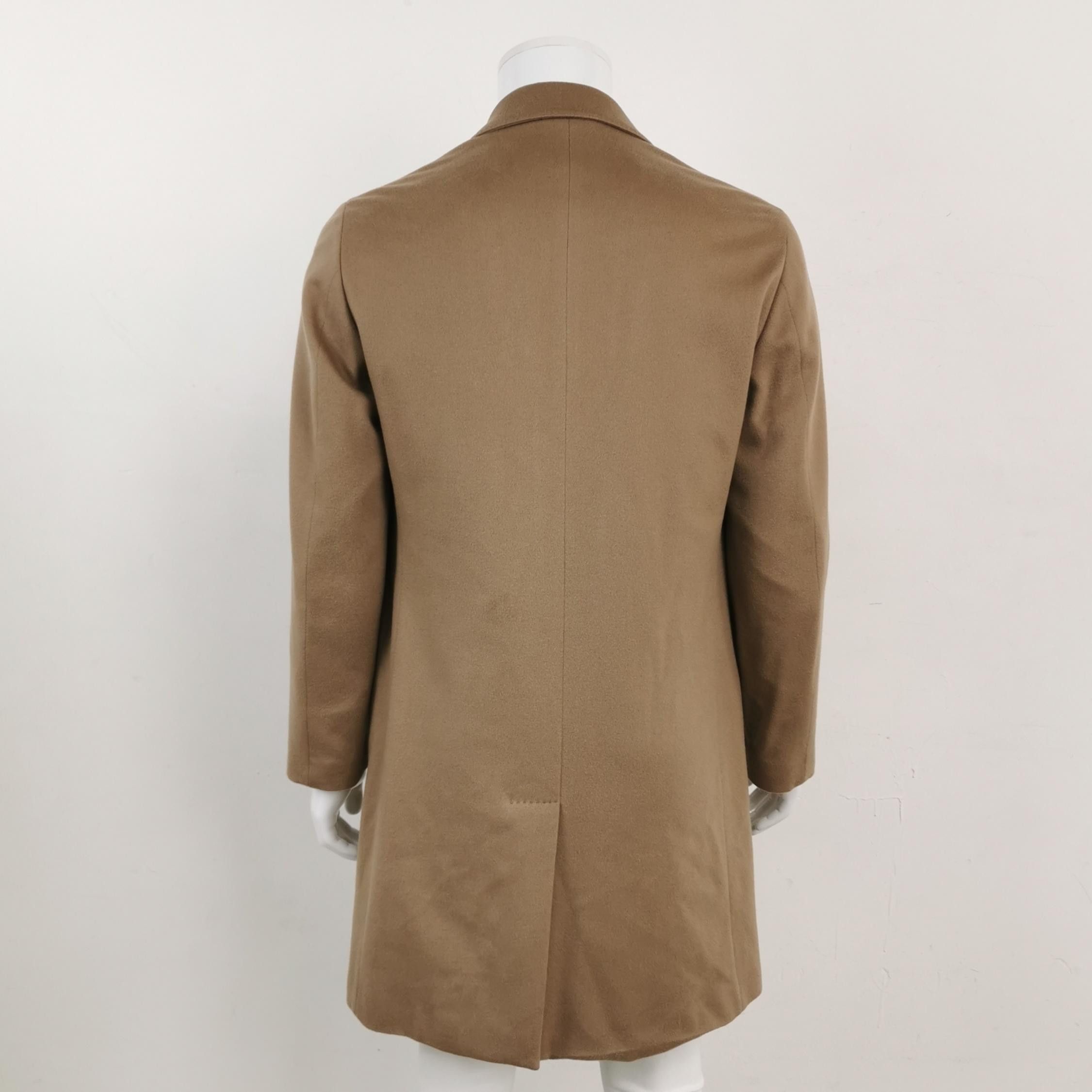 Loro Piana Beige Cashmere Coat with Storm System Size US M / EU 48-50 / 2 - 2 Thumbnail