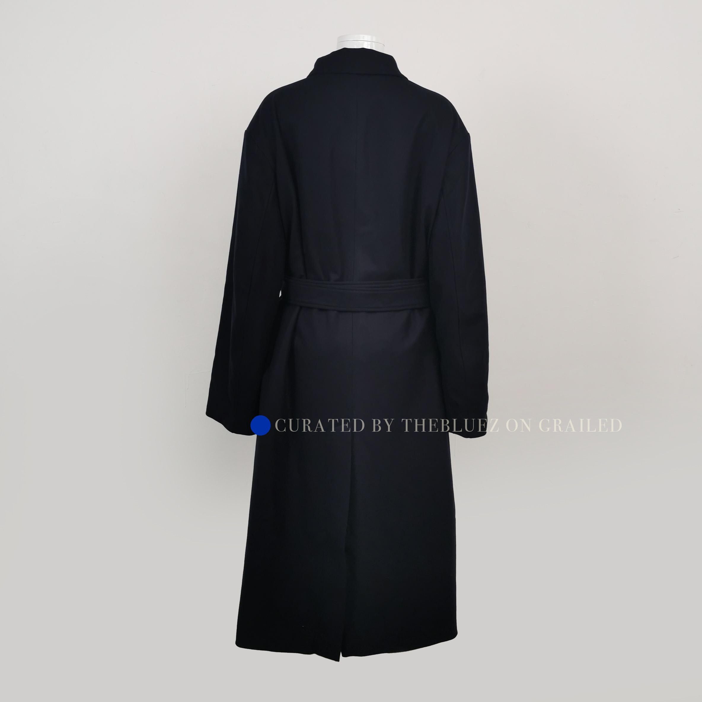 Loro Piana Reversible Wool Blend Coat in Black Size US L / EU 52-54 / 3 - 2 Thumbnail