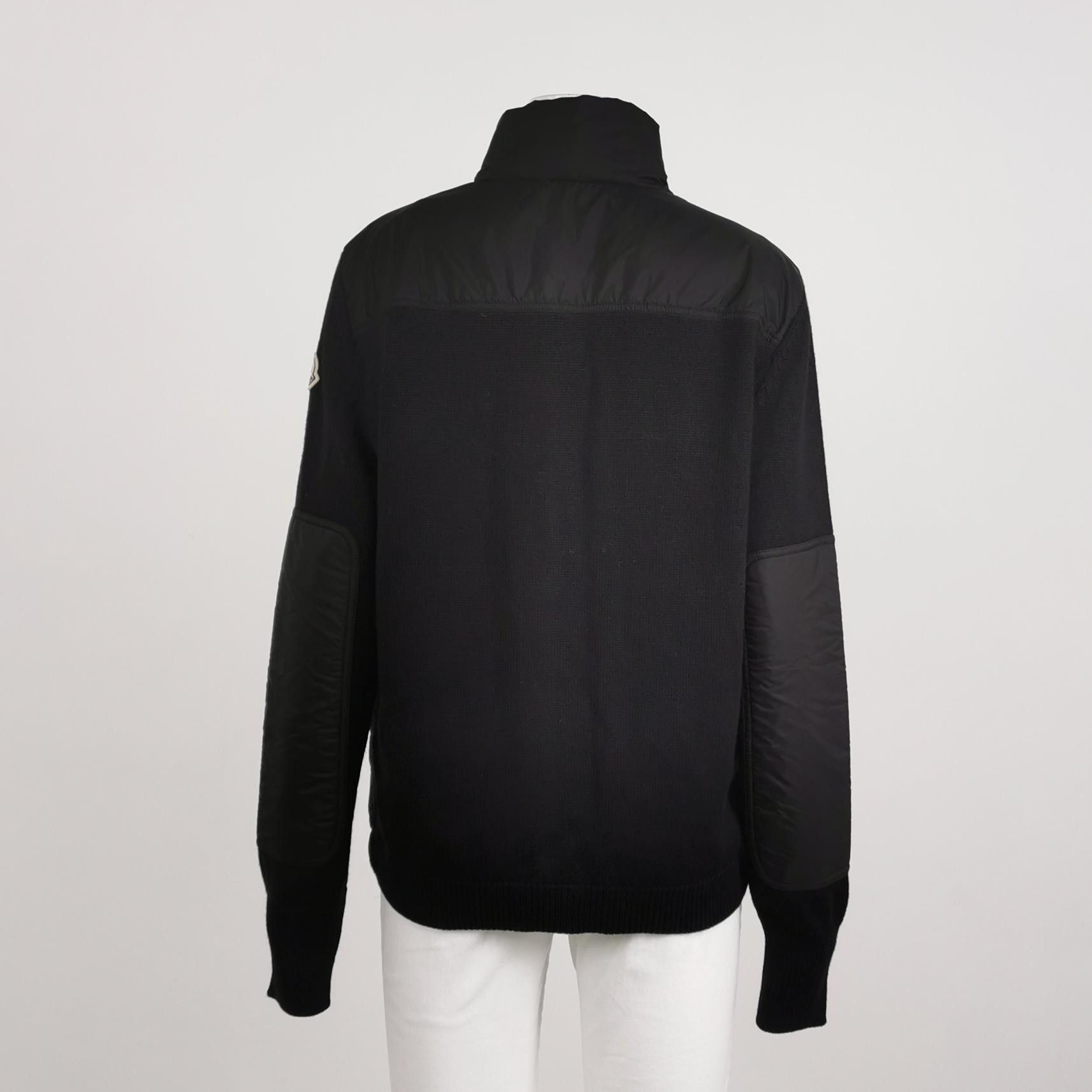 Moncler Wool Blend Hybrid Down Jacket in Black Size US M / EU 48-50 / 2 - 2 Thumbnail