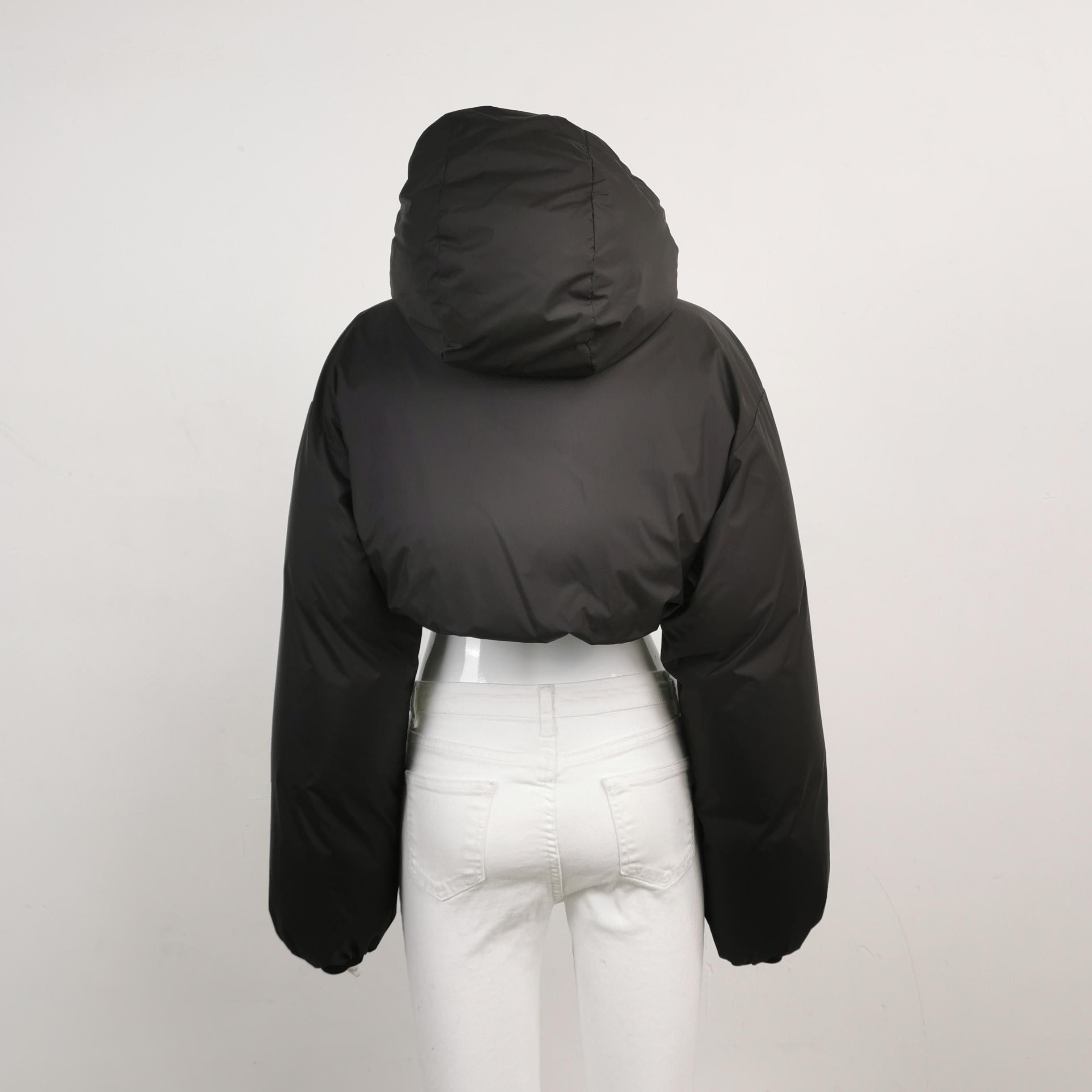 Prada Black Hooded Puffer Jacket Size US L / EU 52-54 / 3 - 2 Thumbnail