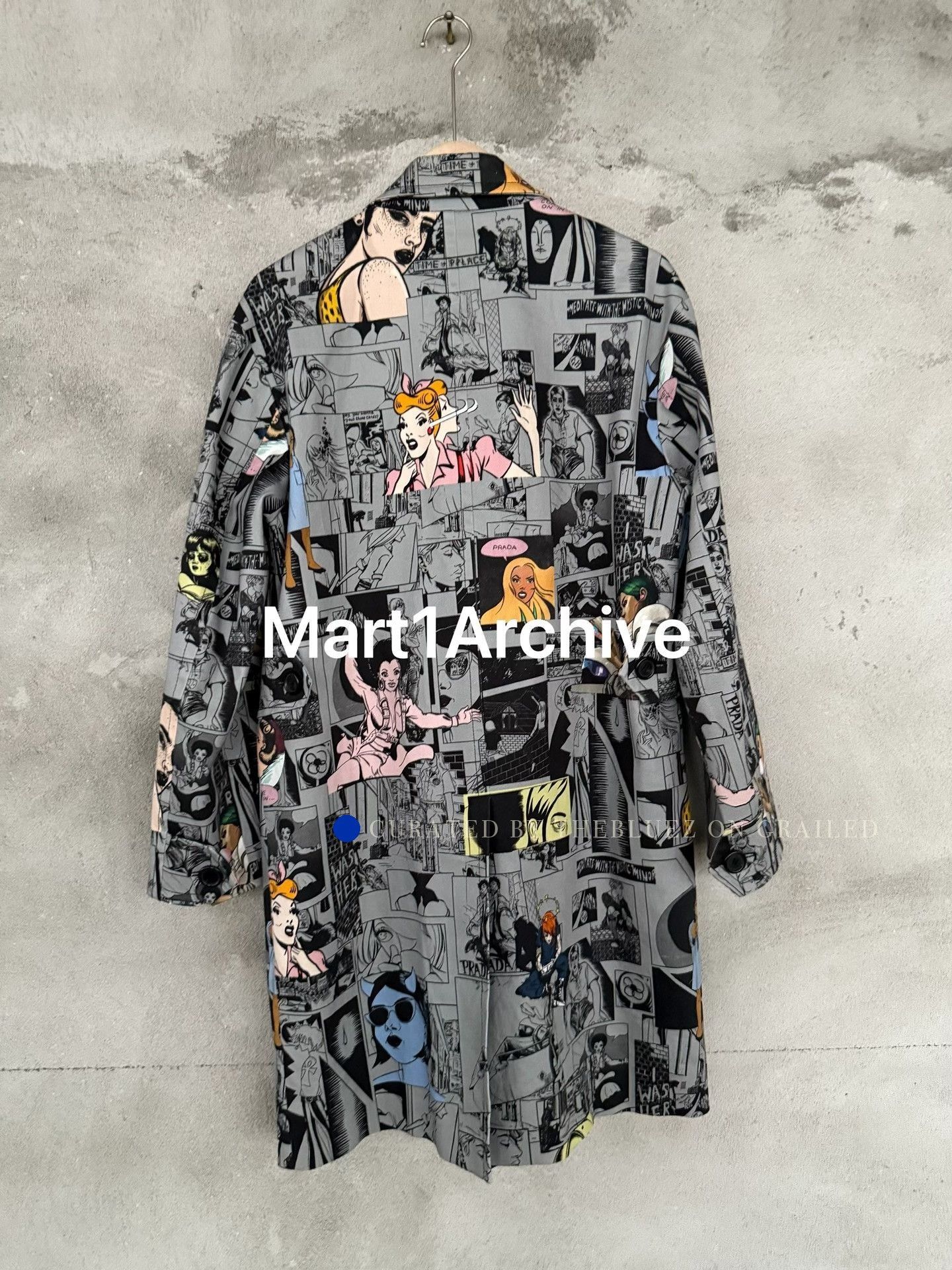 Prada Colorful Print Heavy Coat in Size S Size US S / EU 44-46 / 1 - 3 Thumbnail