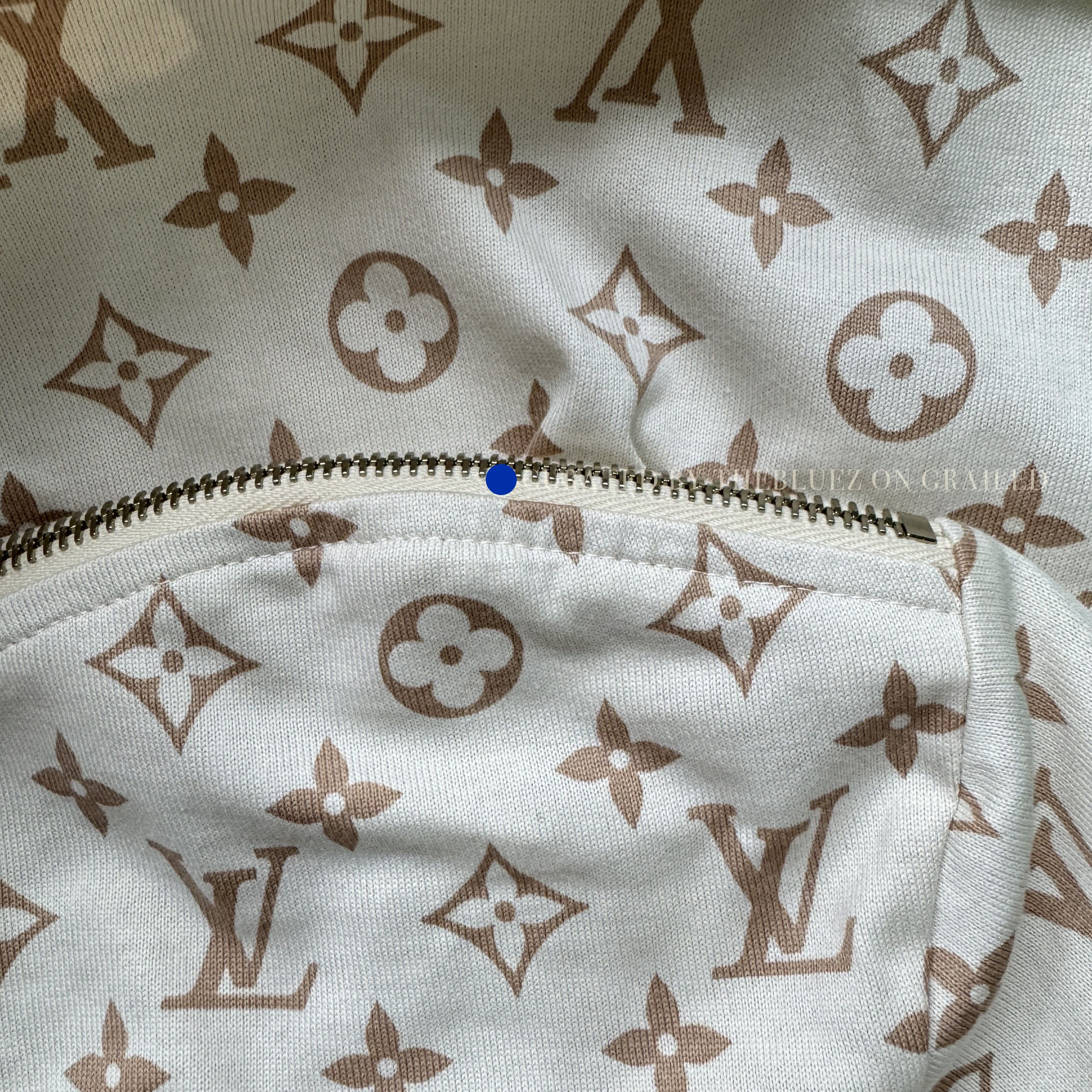 Louis Vuitton Monogram Zipper T-Shirt in Beige Size US S / EU 44-46 / 1 - 9 Thumbnail
