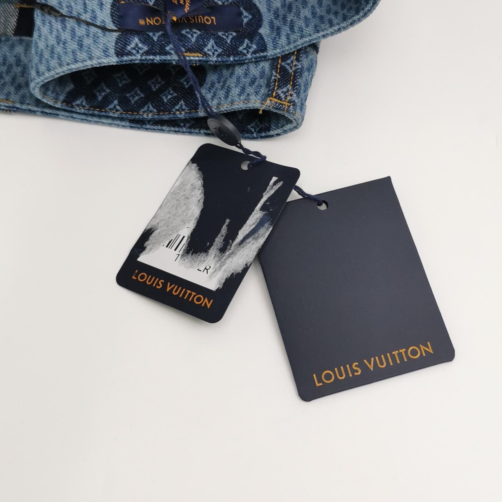 Louis Vuitton Checkerboard Denim Jeans in Blue Size US 28 / EU 44 - 4 Thumbnail