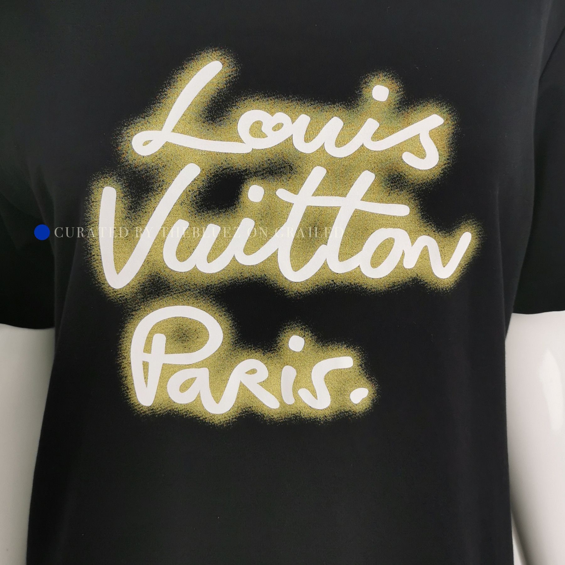 Louis Vuitton Classic Black Script Logo T-Shirt Size US L / EU 52-54 / 3 - 3 Thumbnail
