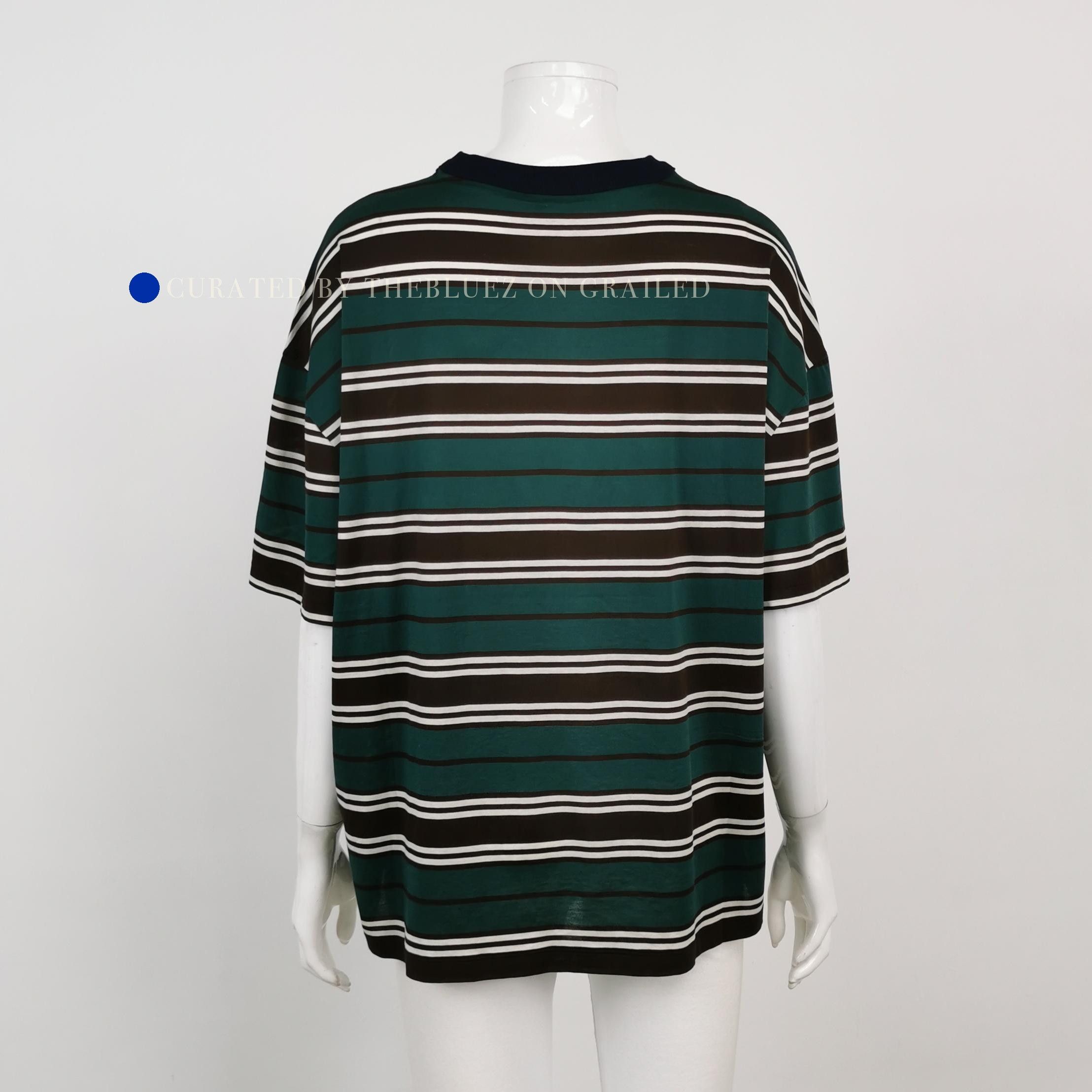 Prada Colorful Striped Logo Patch T-Shirt Size US XS / EU 42 / 0 - 2 Thumbnail