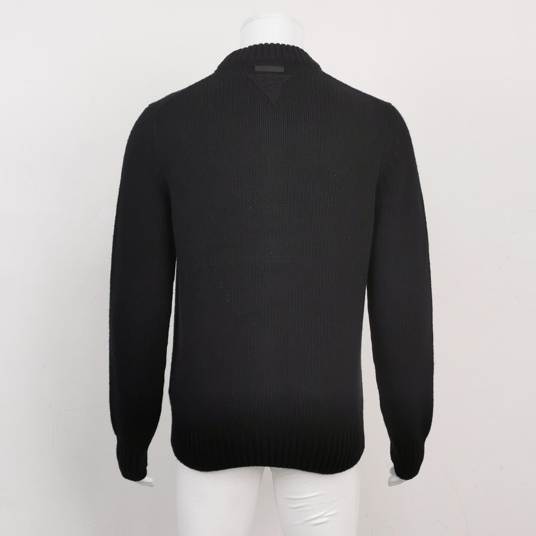 Prada Cashmere Blend Black Sweater in Size L Size US L / EU 52-54 / 3 - 2 Thumbnail