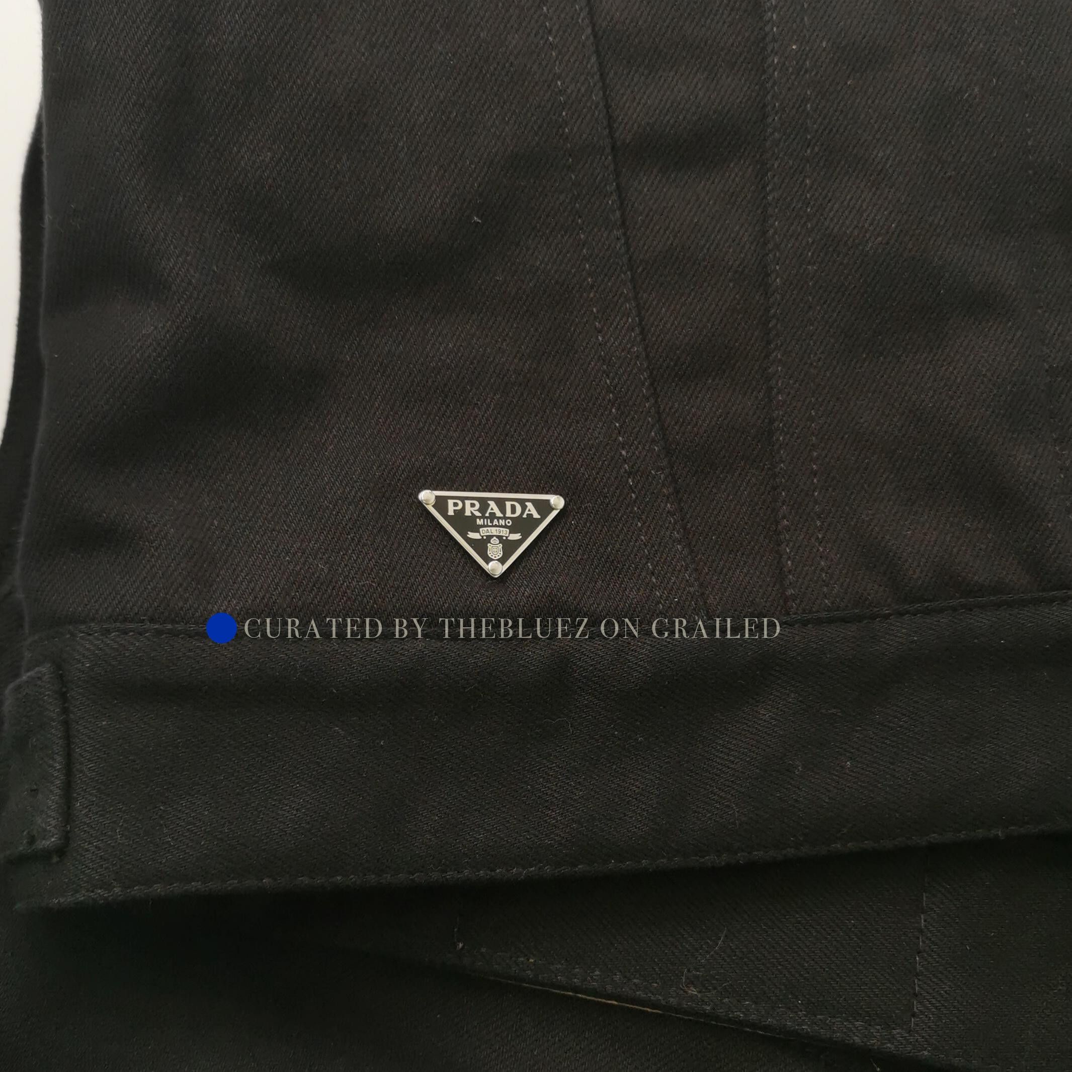 Prada Triangle Logo Cotton Vest in Black Size US M / EU 48-50 / 2 - 3 Thumbnail