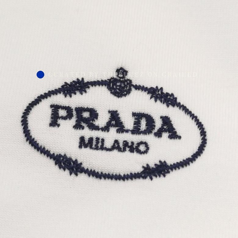Prada Classic Logo Polo Shirt in White Size US S / EU 44-46 / 1 - 3 Thumbnail