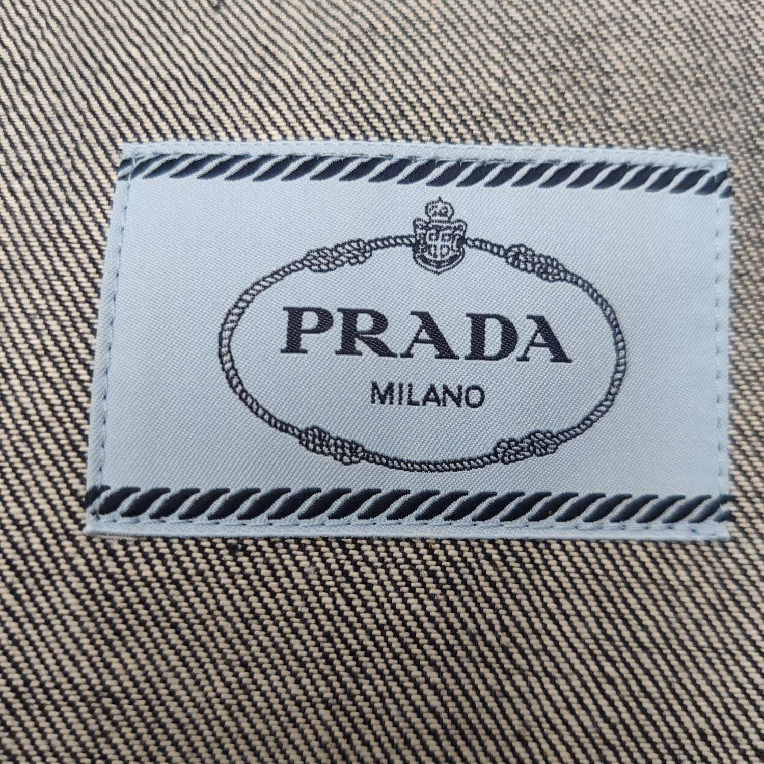Prada Stylish Blue Denim Jacket in Size M Size US M / EU 48-50 / 2 - 6 Thumbnail