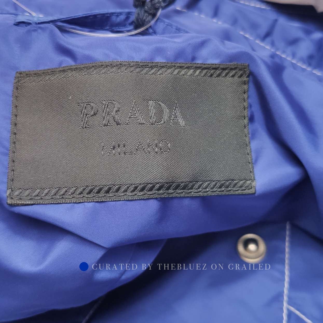 Prada Blue Re-Nylon Short Sleeve Button-Up Shirt Size US XS / EU 42 / 0 - 5 Thumbnail
