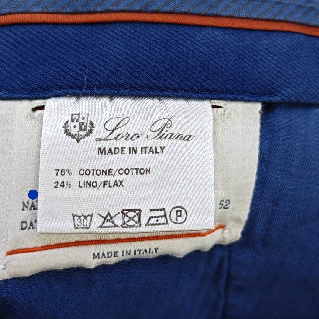 Loro Piana Lightweight Cotton-Linen Shorts in Blue Size US 36 / EU 52 - 4 Thumbnail