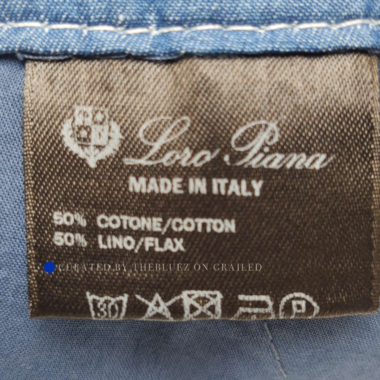 Loro Piana Soft Cotton Linen Blue Shorts Size US 26 / EU 42 - 6 Thumbnail