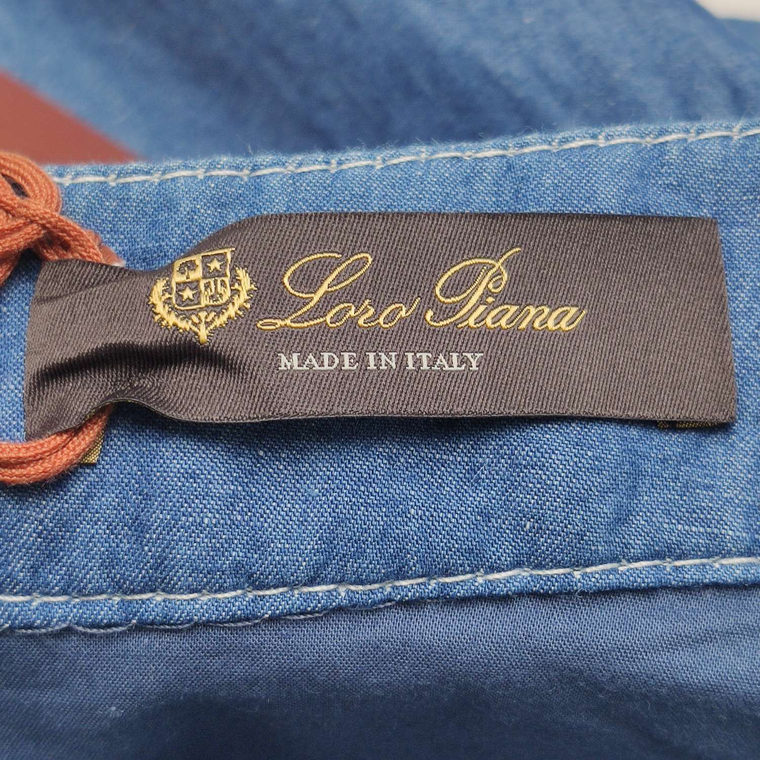 Loro Piana Soft Cotton Linen Blue Shorts Size US 26 / EU 42 - 4 Thumbnail