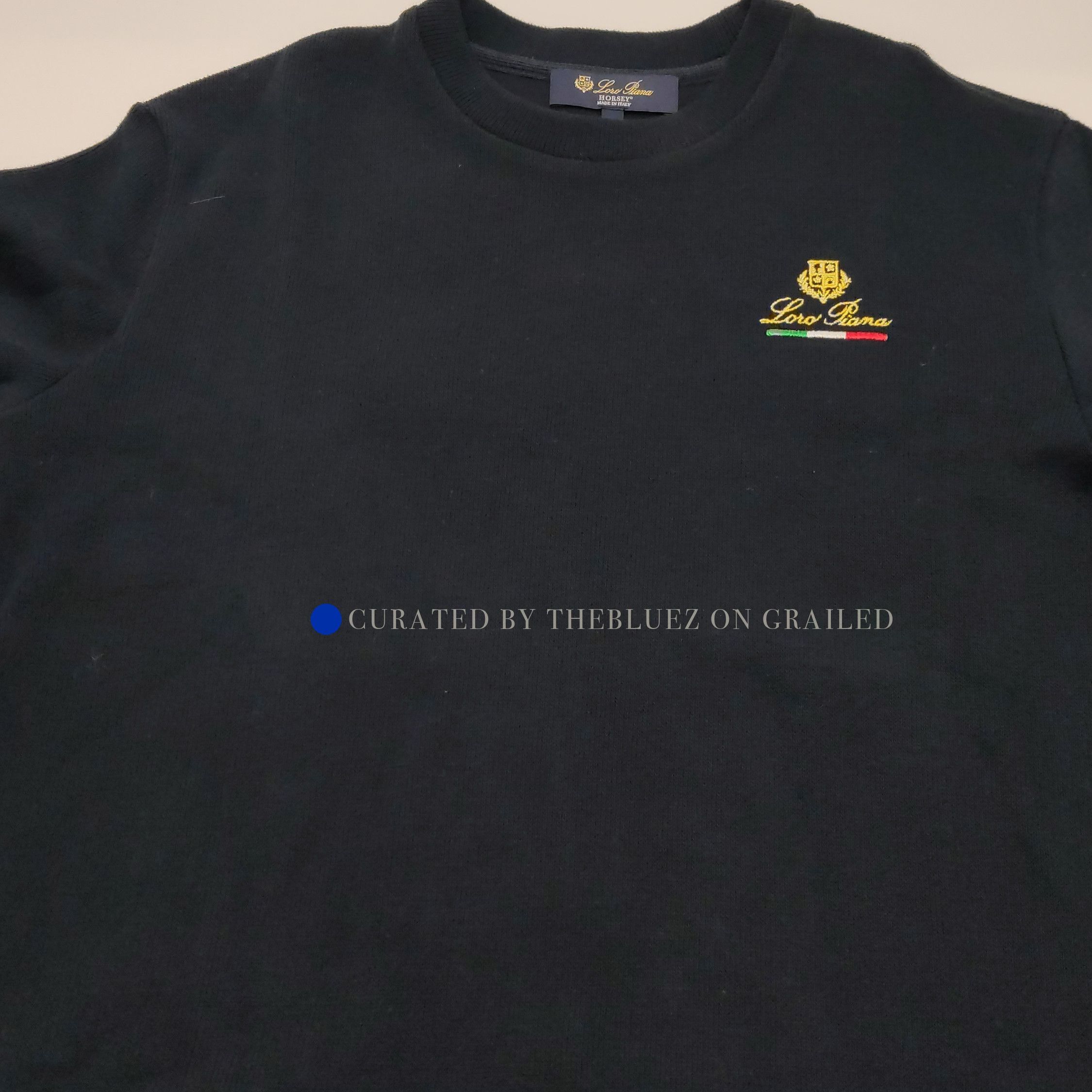 Loro Piana Classic Logo Sweatshirt in Black Size US S / EU 44-46 / 1 - 9 Thumbnail