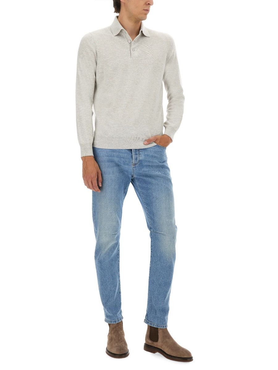 Brunello Cucinelli BRUNELLO CUCINELLI CASHMERE SWEATER - GREY (IT 48) Size US M / EU 48-50 / 2 - 2 Thumbnail
