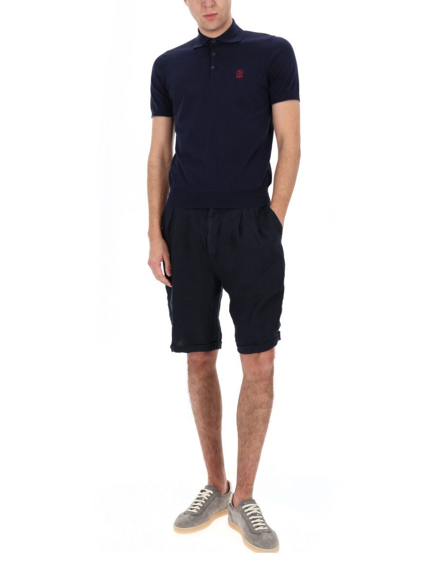 Brunello Cucinelli BRUNELLO CUCINELLI BERMUDA WITH ELASTIC - BLACK (IT 52) Size US 36 / EU 52 - 2 Thumbnail