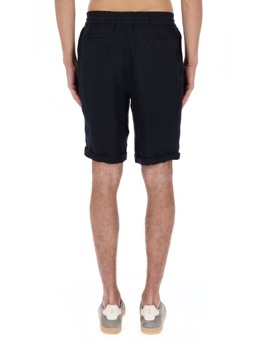 Brunello Cucinelli BRUNELLO CUCINELLI BERMUDA WITH ELASTIC - BLACK (IT 52) Size US 36 / EU 52 - 5 Thumbnail