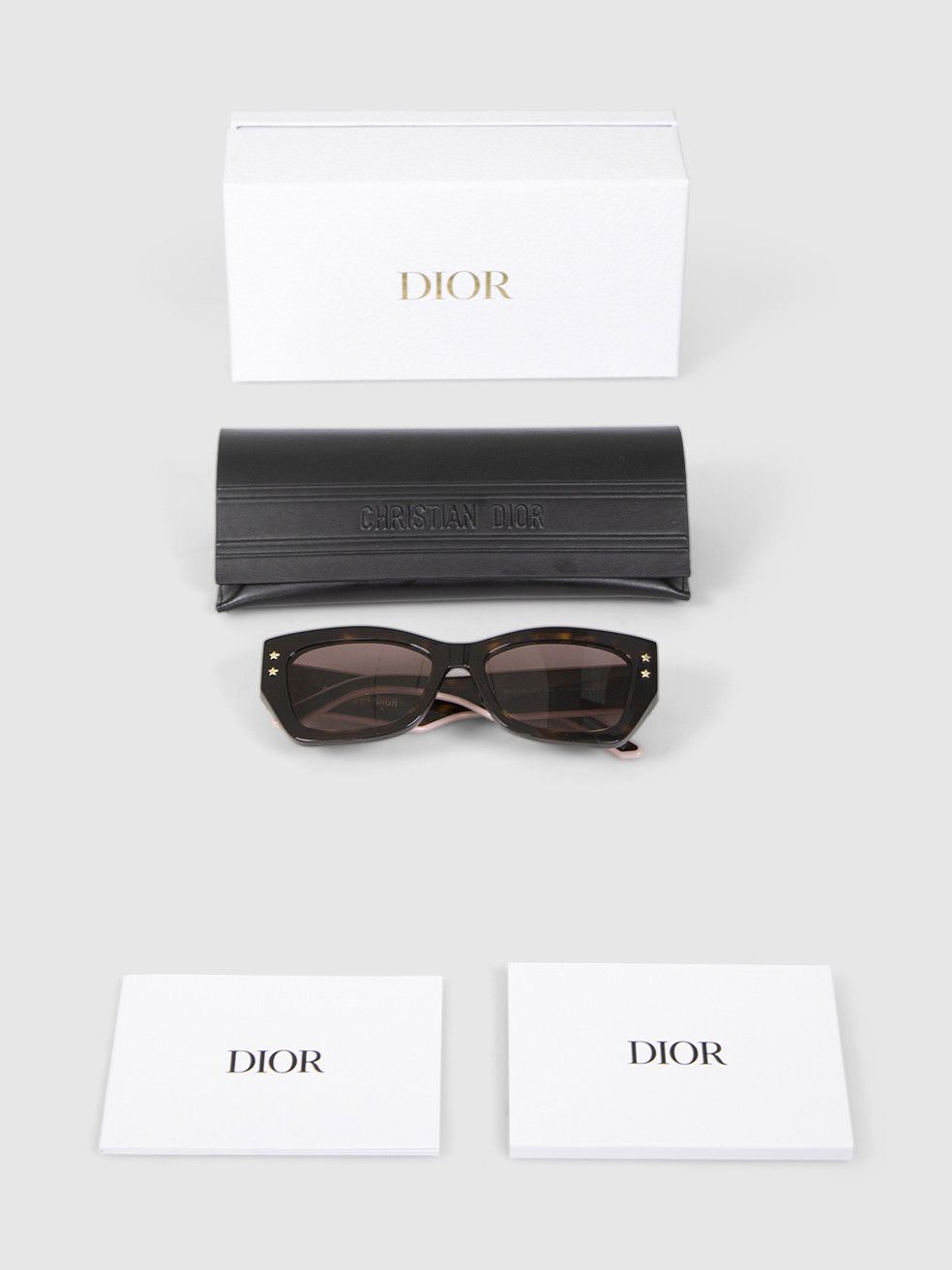 Dior Tortoiseshell DiorPacific S2U Sunglasses Size ONE SIZE - 3 Thumbnail