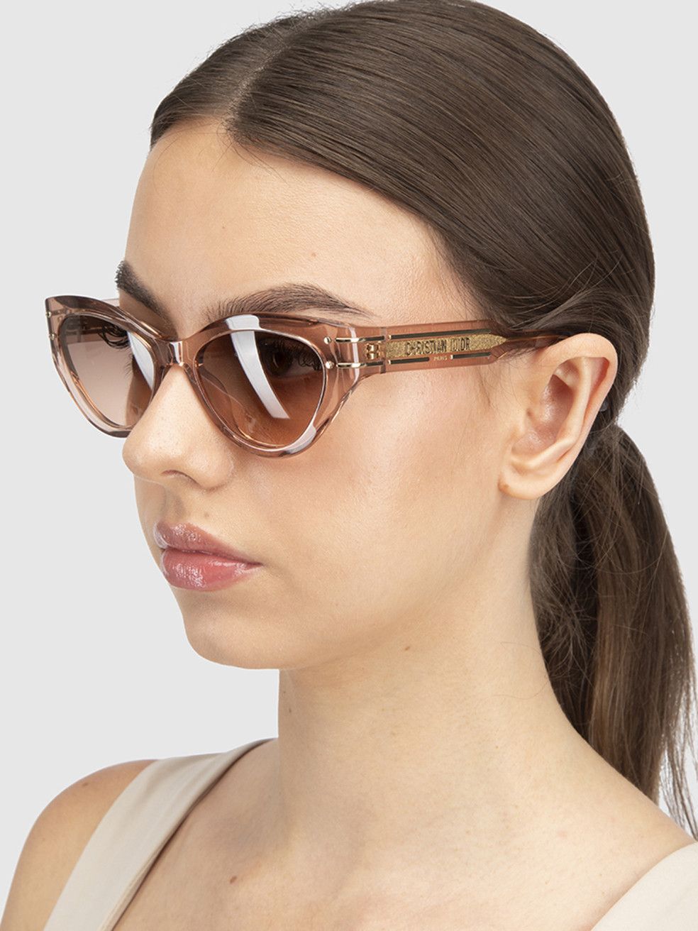 Dior Pink Cat Eye DiorSignature B7I Sunglasses Size ONE SIZE - 2 Thumbnail