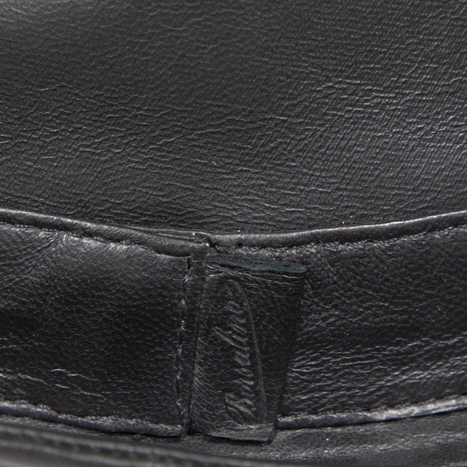 Borsalino Black Leather Fedora Hat Size ONE SIZE - 4 Thumbnail