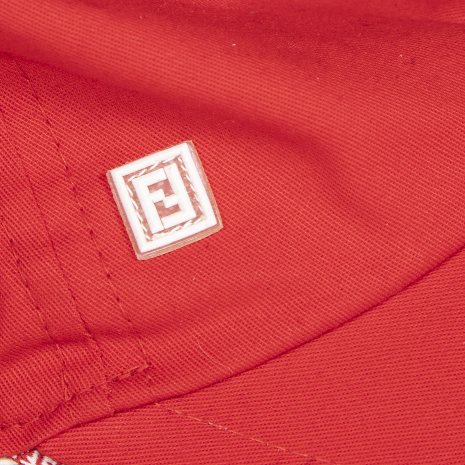 Fendi Red FF Cap Size ONE SIZE - 4 Thumbnail