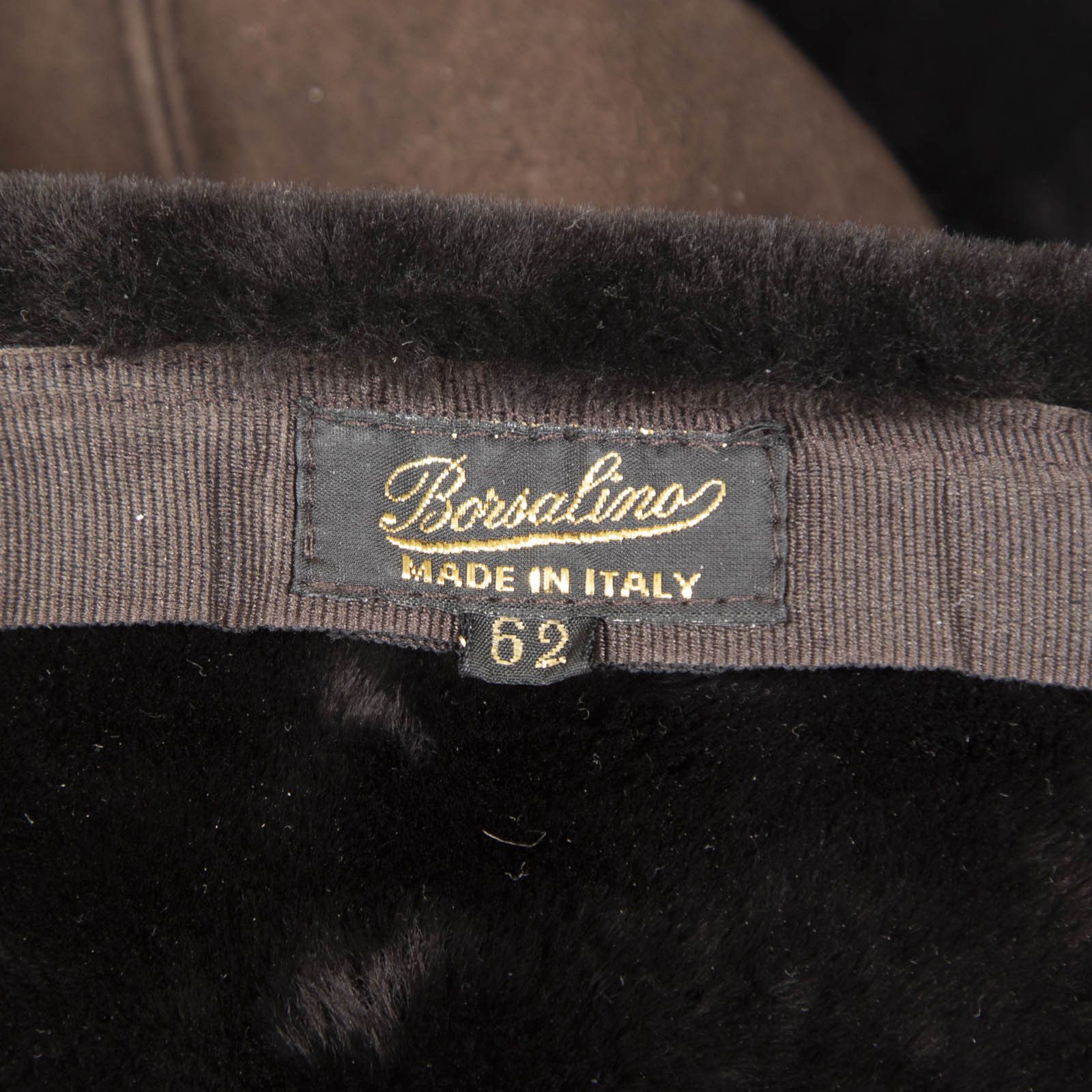 Borsalino Brown Fur & Leather Hat Size ONE SIZE - 8 Thumbnail