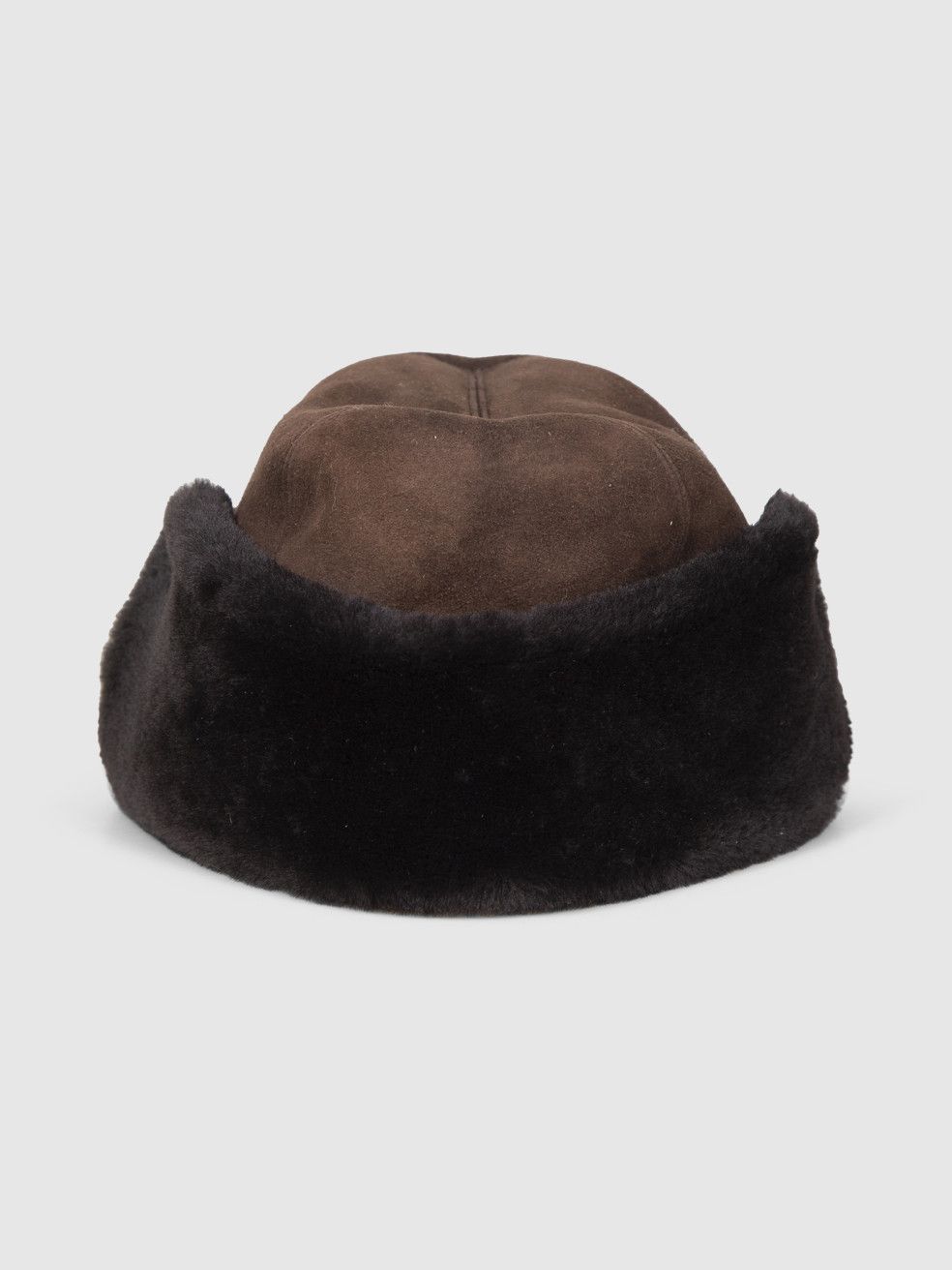 Borsalino Brown Fur & Leather Hat Size ONE SIZE - 3 Thumbnail