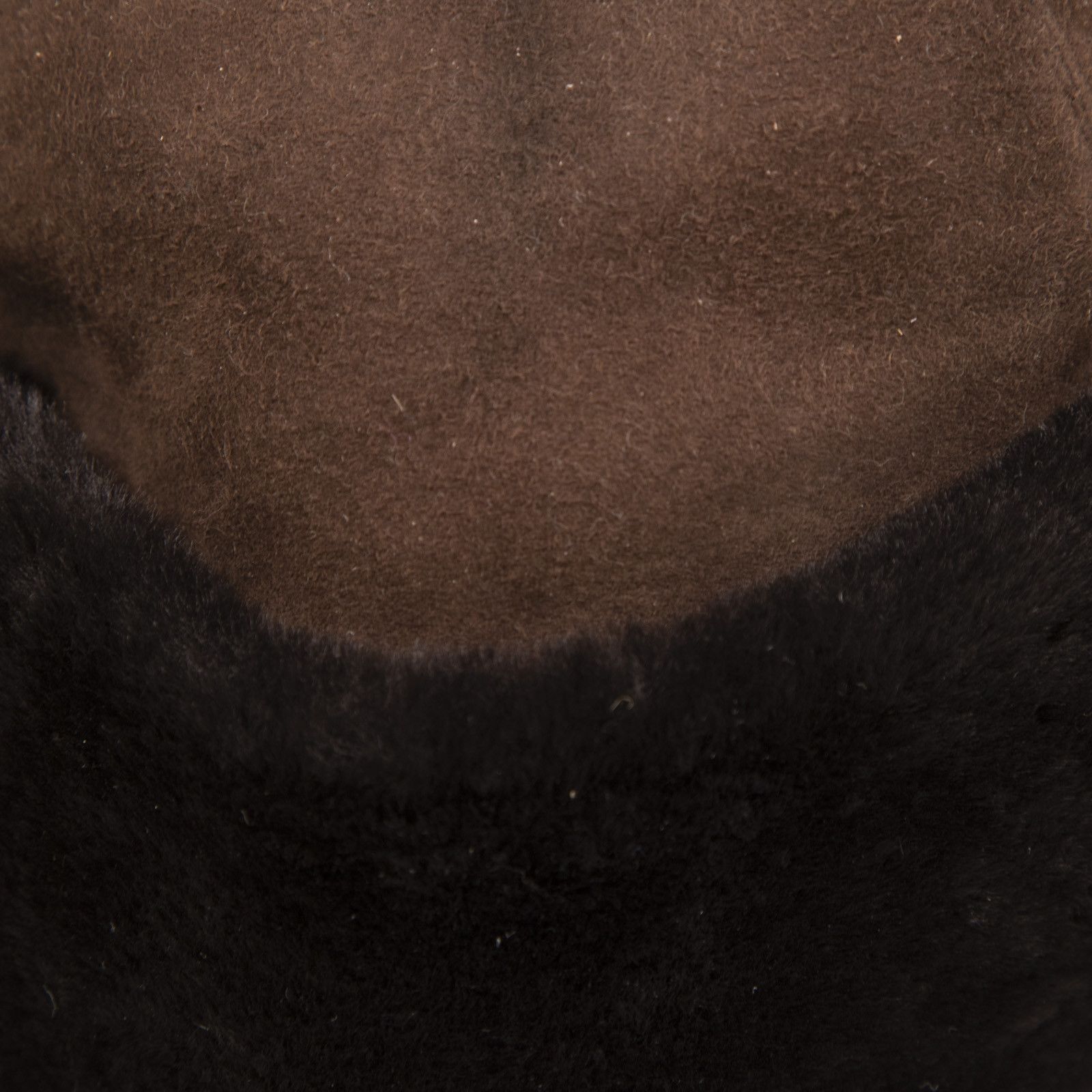 Borsalino Brown Fur & Leather Hat Size ONE SIZE - 4 Thumbnail