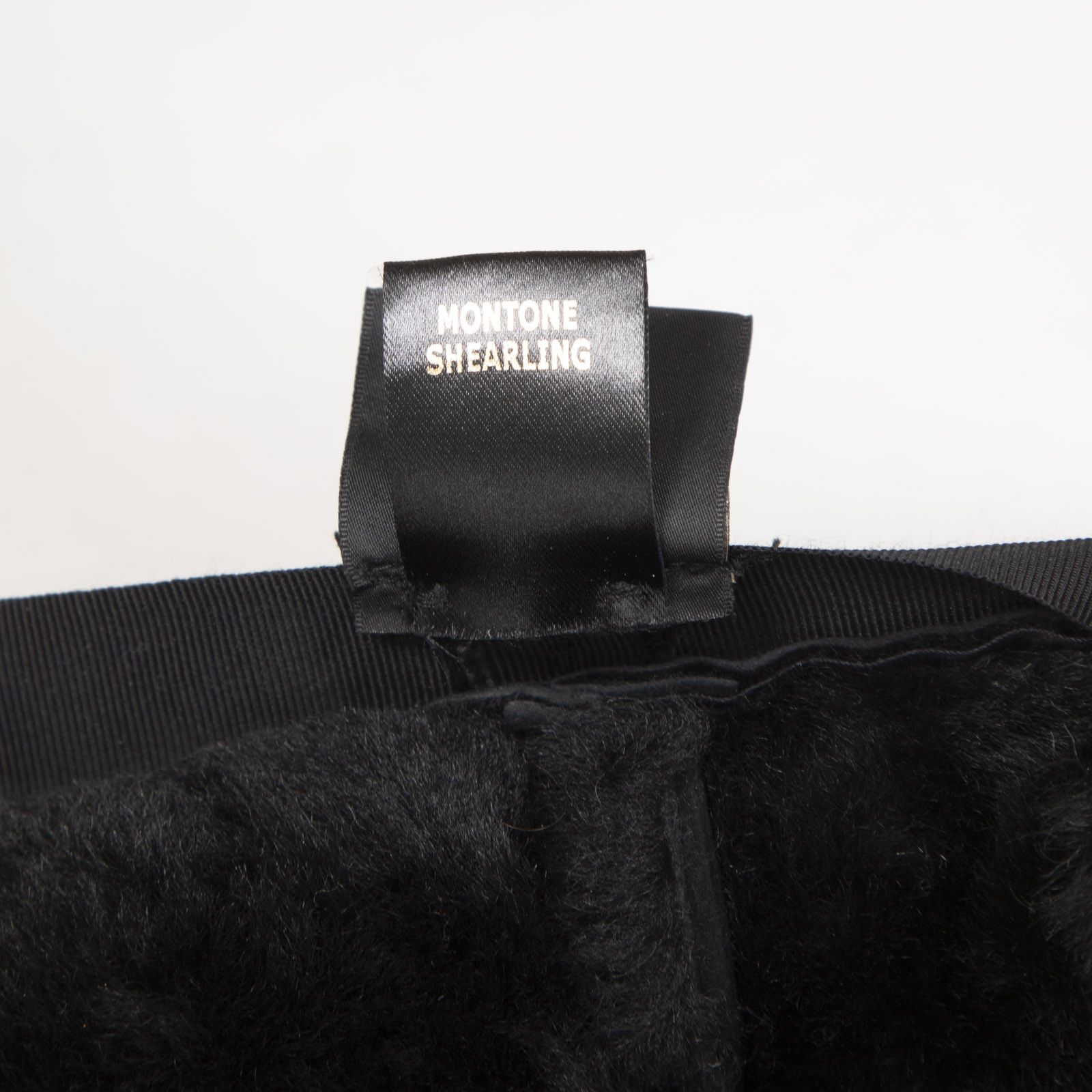 Borsalino Black Suede Fur Lined Baker Boy Hat Size ONE SIZE - 8 Thumbnail