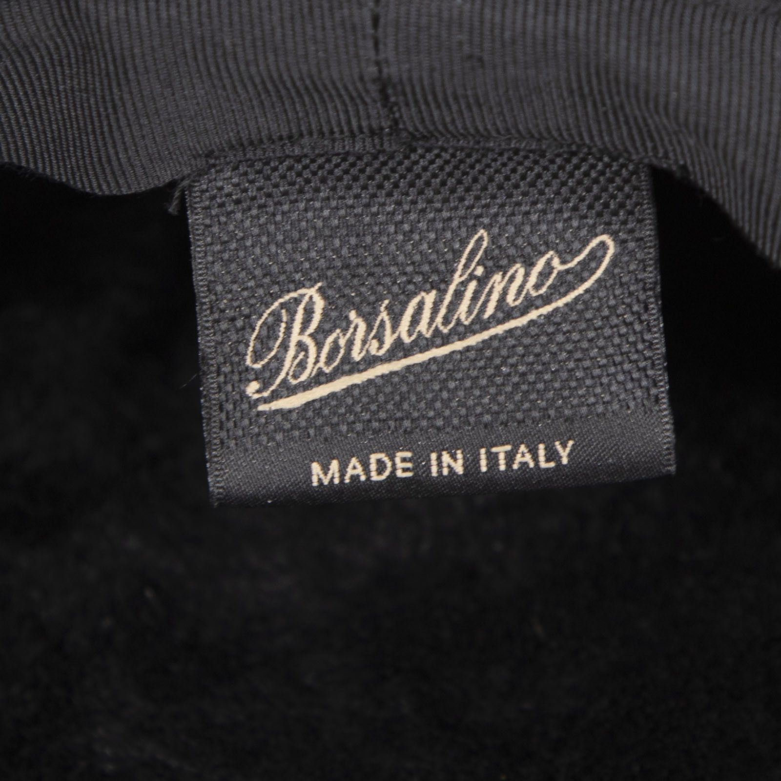 Borsalino Black Suede Fur Lined Baker Boy Hat Size ONE SIZE - 6 Thumbnail