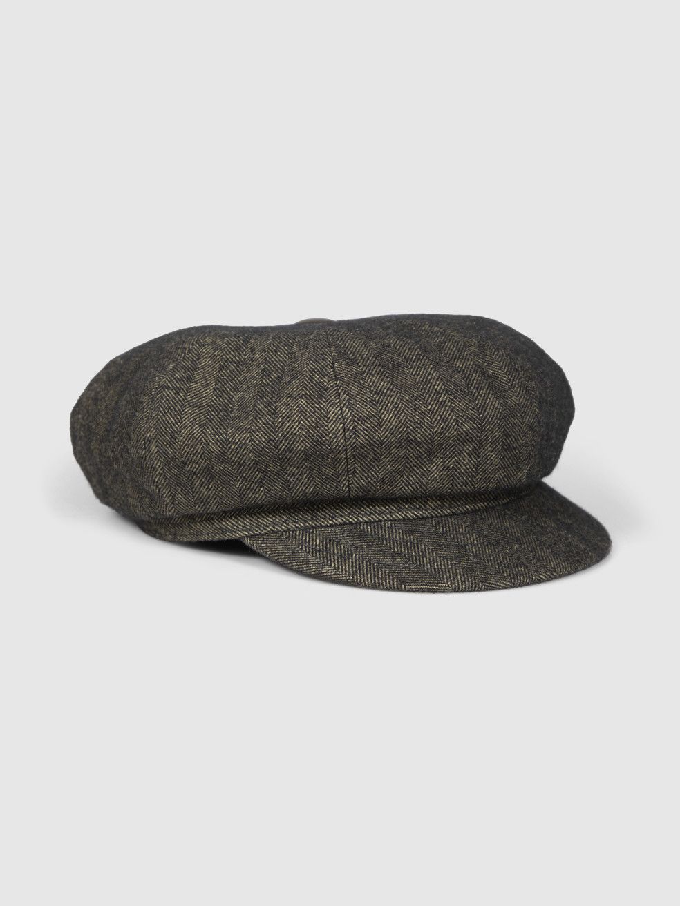 Borsalino Green Wool Herringbone Bakerboy Cap Size ONE SIZE - 2 Thumbnail