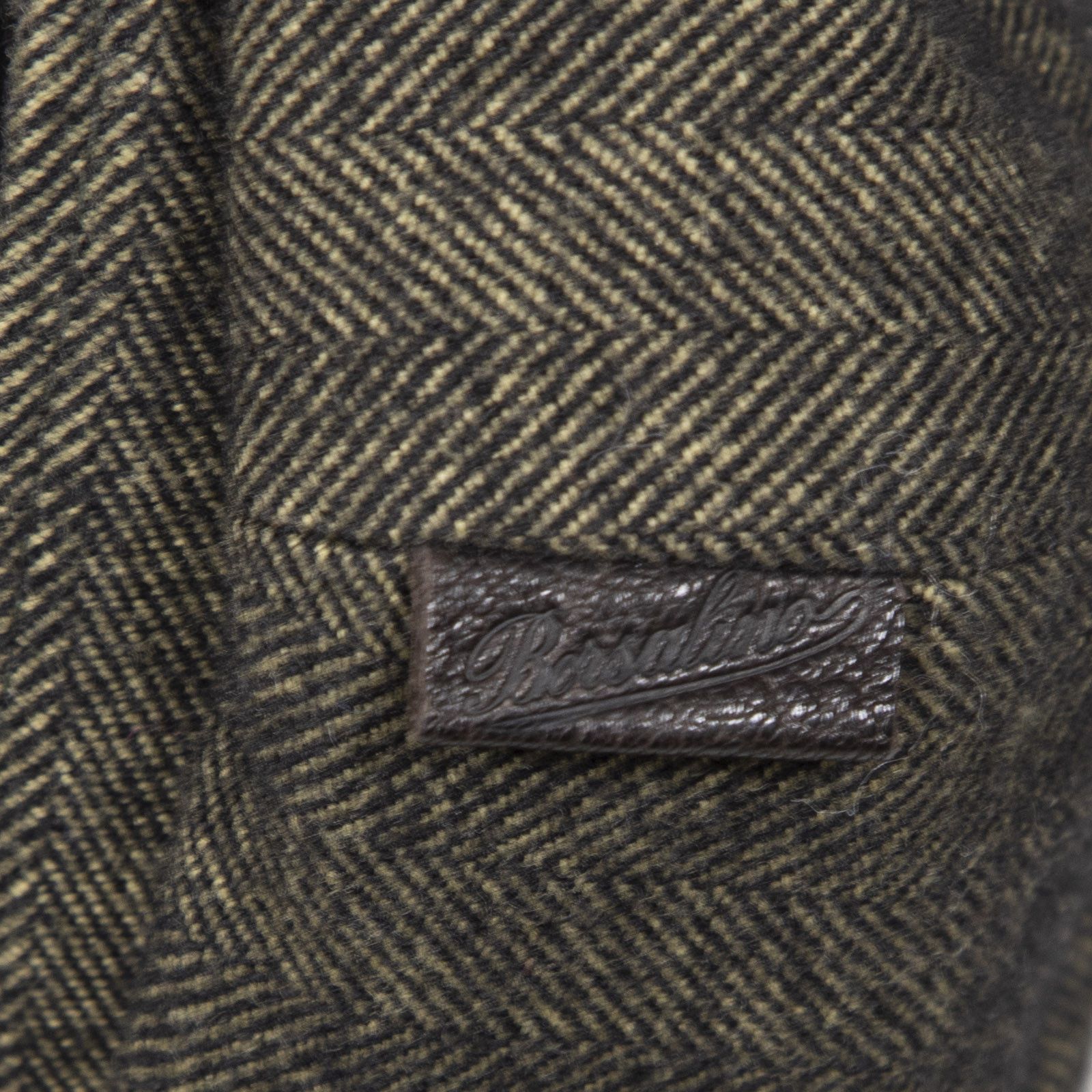 Borsalino Green Wool Herringbone Bakerboy Cap Size ONE SIZE - 4 Thumbnail