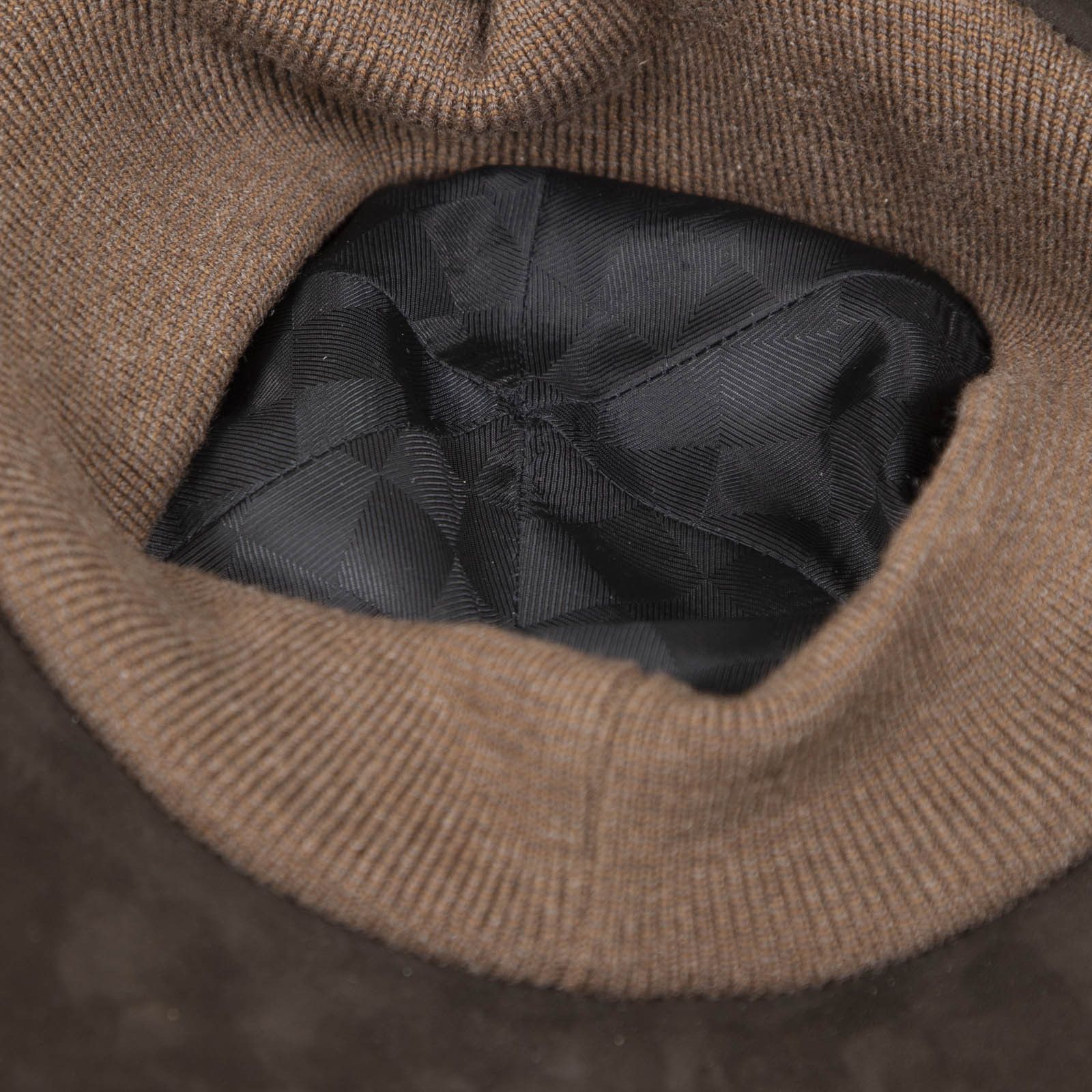 Louis Vuitton Brown Suede Rib Knit Trim Cap Size ONE SIZE - 5 Thumbnail