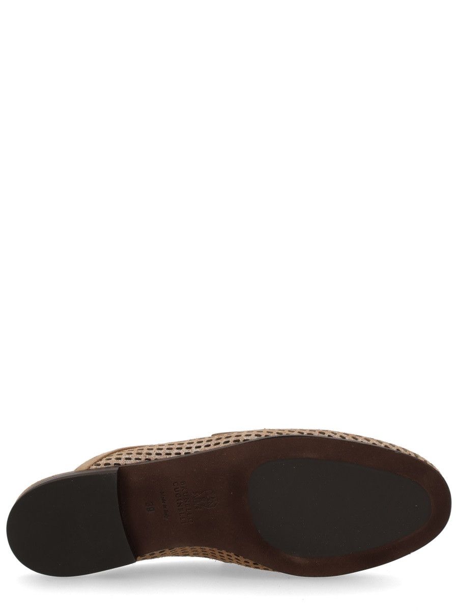 Brunello Cucinelli BRUNELLO CUCINELLI MULE "SPARKLING NET" - BUFF (IT 36) Size US 6 / IT 36 - 6 Thumbnail