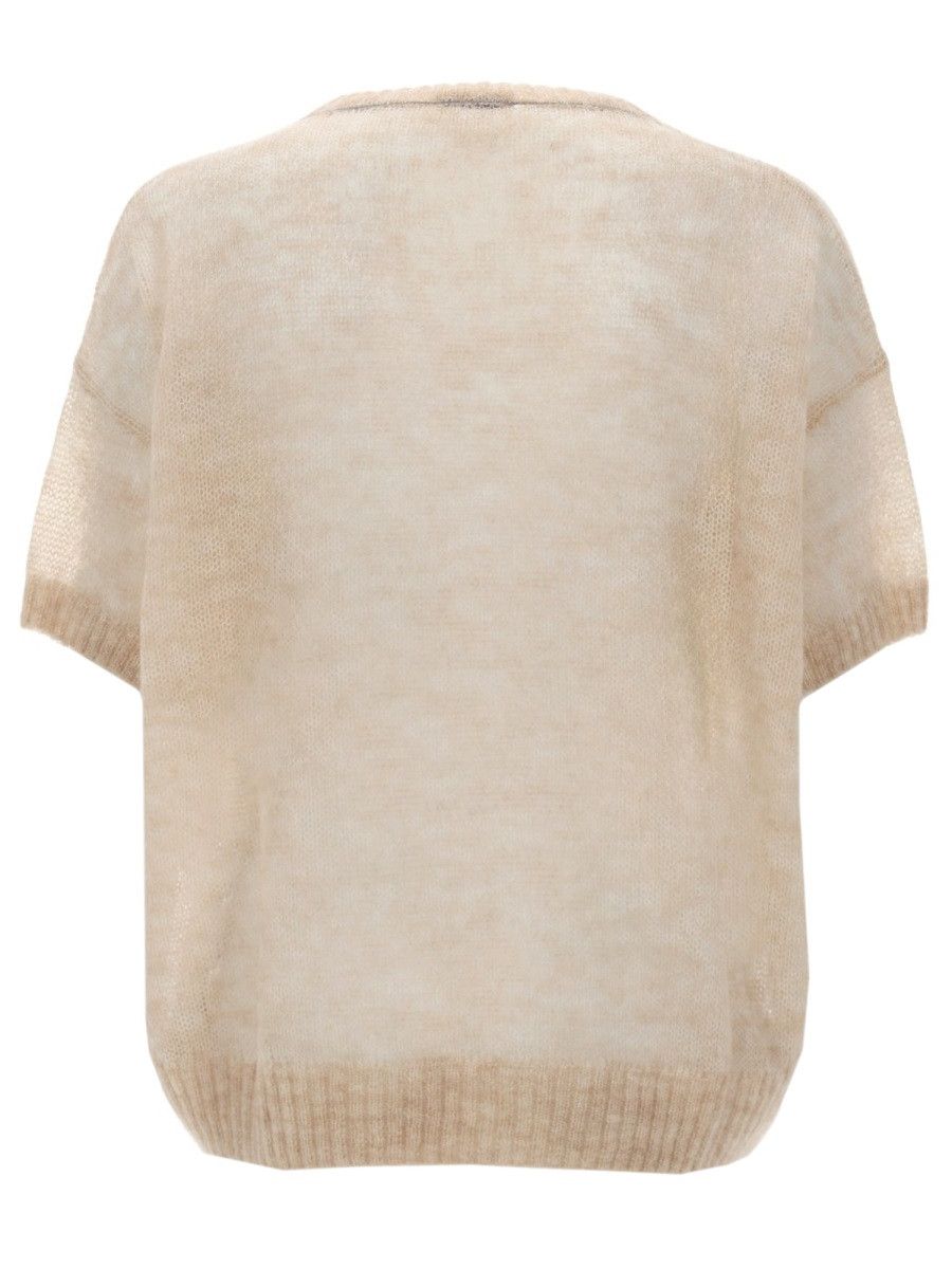 Brunello Cucinelli BRUNELLO CUCINELLI MAGLIA IN MOHAIR - IVORY Size XS / US 0-2 / IT 36-38 - 3 Thumbnail