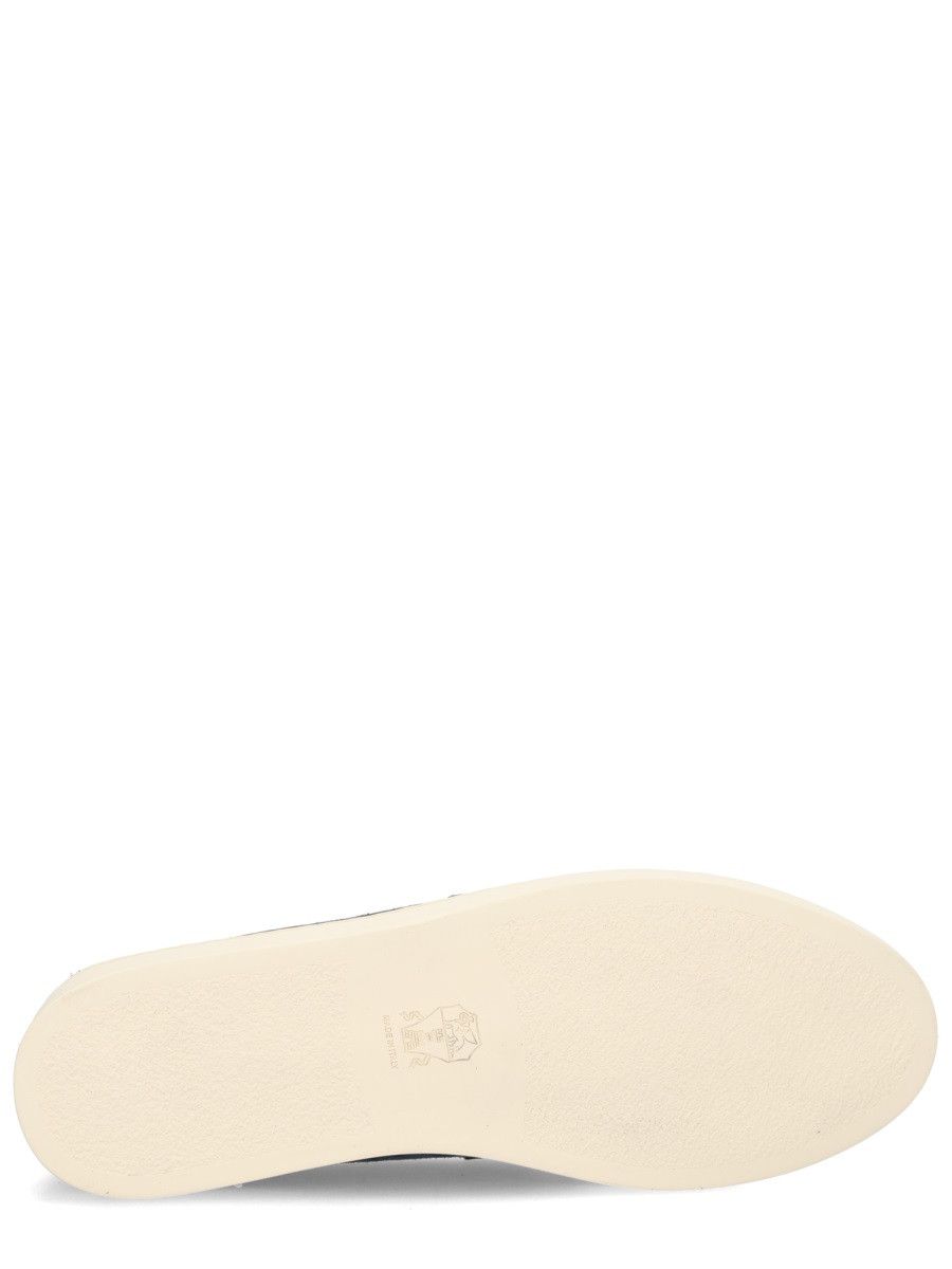 Brunello Cucinelli BRUNELLO CUCINELLI SUEDE LOAFER - BLUE (IT 44) Size US 11 / EU 44 - 6 Thumbnail