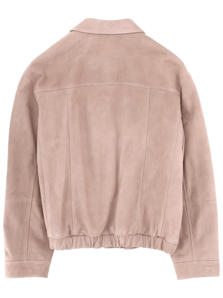 Brunello Cucinelli BRUNELLO CUCINELLI SUEDE JACKET - BEIGE Size US XL / EU 56 / 4 - 3 Thumbnail