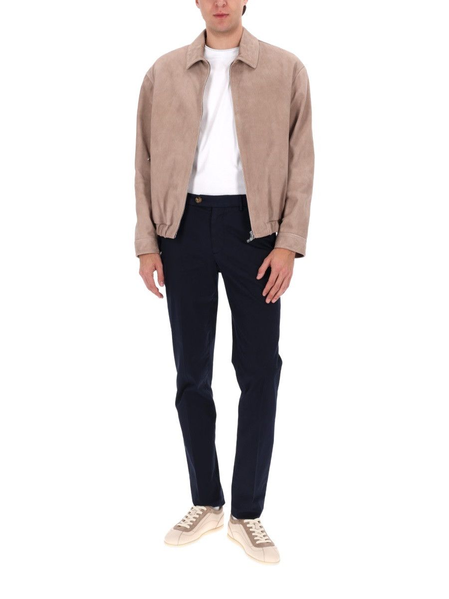 Brunello Cucinelli BRUNELLO CUCINELLI SUEDE JACKET - BEIGE Size US XL / EU 56 / 4 - 2 Thumbnail
