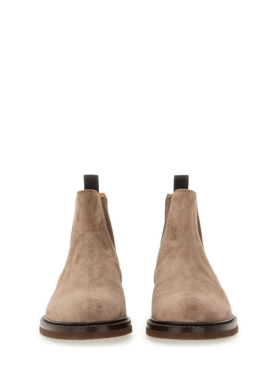 Brunello Cucinelli BRUNELLO CUCINELLI SUEDE CHELSEA BOOT - BROWN (IT 41) Size US 8 / EU 41 - 4 Thumbnail