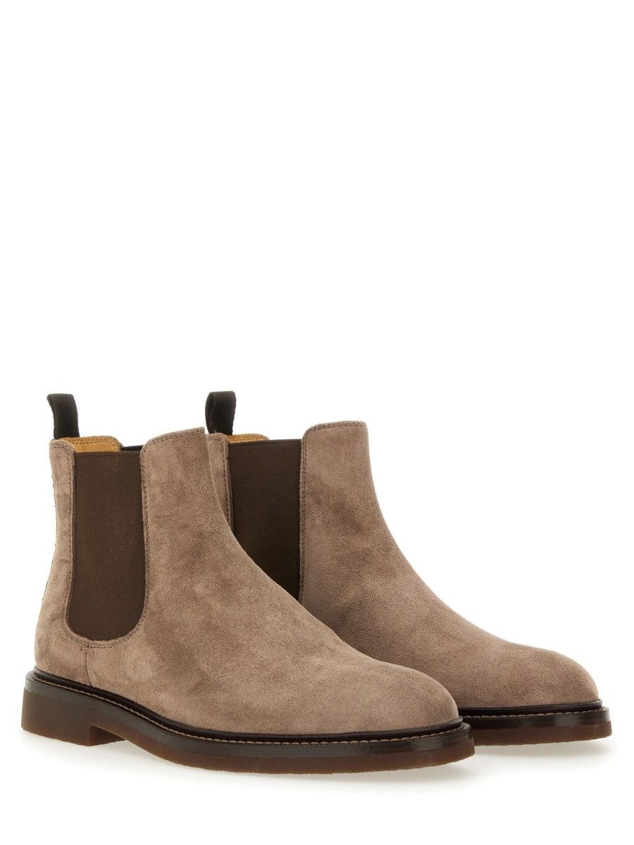Brunello Cucinelli BRUNELLO CUCINELLI SUEDE CHELSEA BOOT - BROWN (IT 40) Size US 7 / EU 40 - 2 Thumbnail