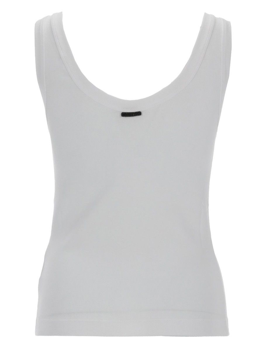 Brunello Cucinelli BRUNELLO CUCINELLI COTTON TOPS. - WHITE Size XXL / US 16-18 / IT 52-54 - 2 Thumbnail