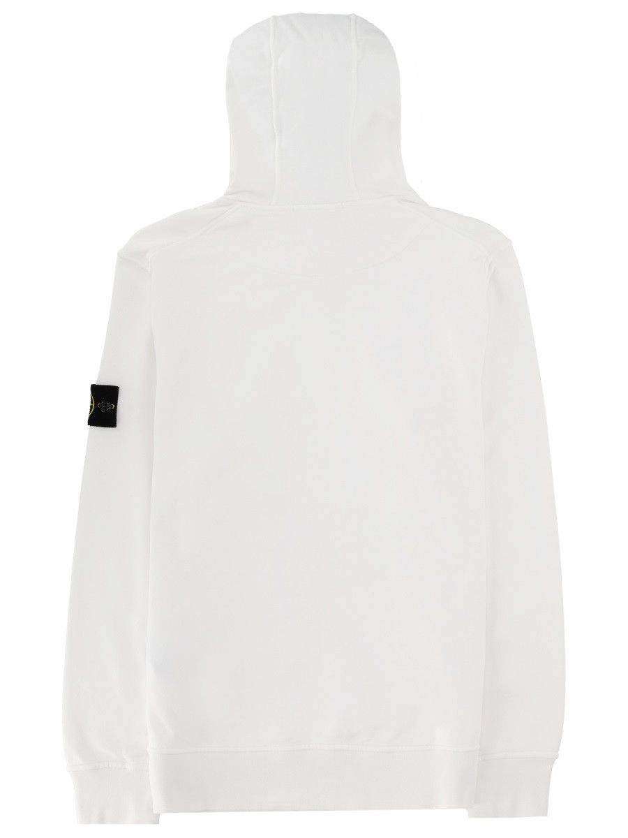 Stone Island STONE ISLAND SWEATSHIRT WITH LOGO - WHITE Size US M / EU 48-50 / 2 - 2 Thumbnail