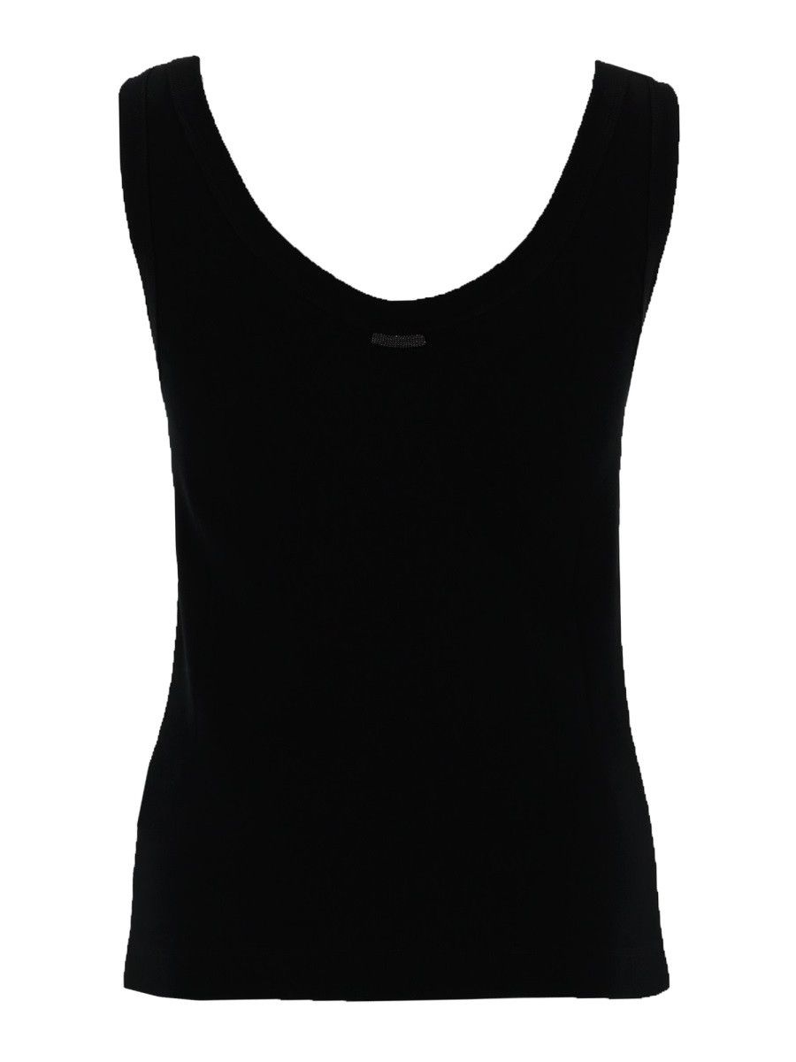 Brunello Cucinelli BRUNELLO CUCINELLI COTTON TOPS. - BLACK Size XL / US 12-14 / IT 48-50 - 2 Thumbnail