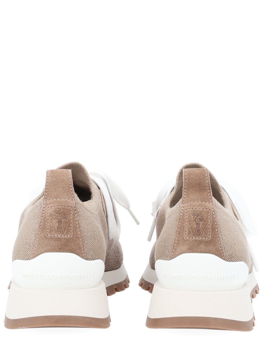 Brunello Cucinelli BRUNELLO CUCINELLI SNEAKER "RUNNER" - BEIGE (IT 38½) Size US 8.5 / IT 38.5 - 4 Thumbnail