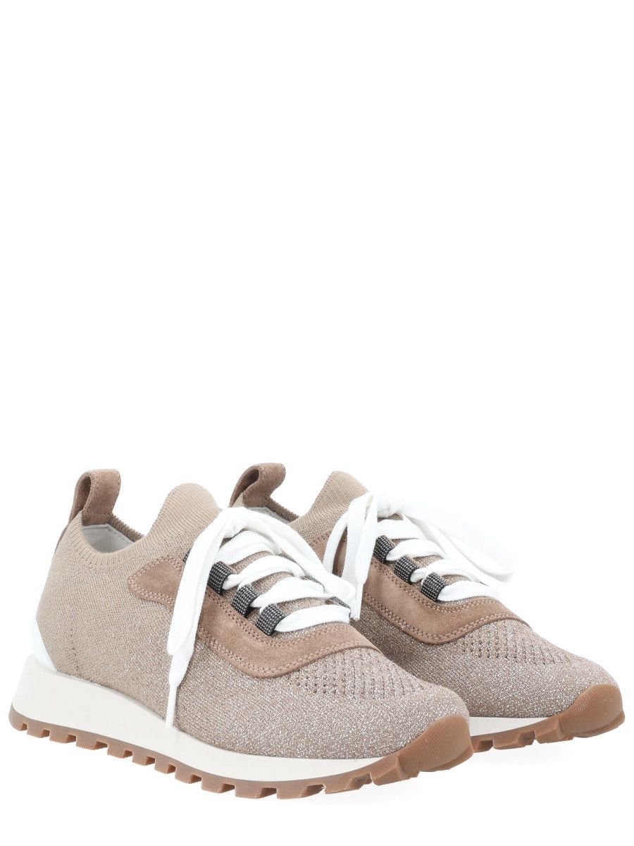 Brunello Cucinelli BRUNELLO CUCINELLI SNEAKER "RUNNER" - BEIGE (IT 38½) Size US 8.5 / IT 38.5 - 2 Thumbnail